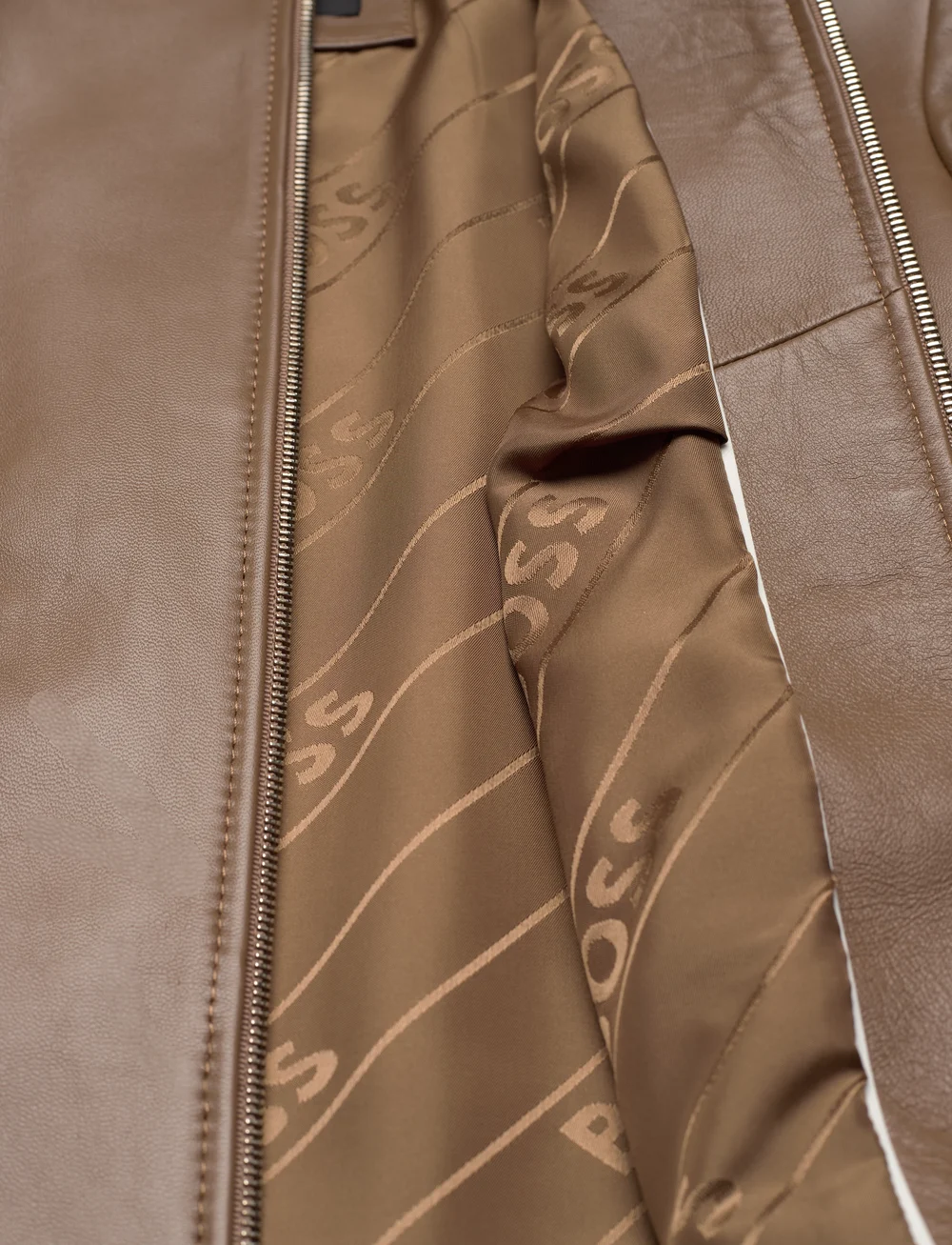 BOSS - Sadenita - skinnjackor - open brown - 4