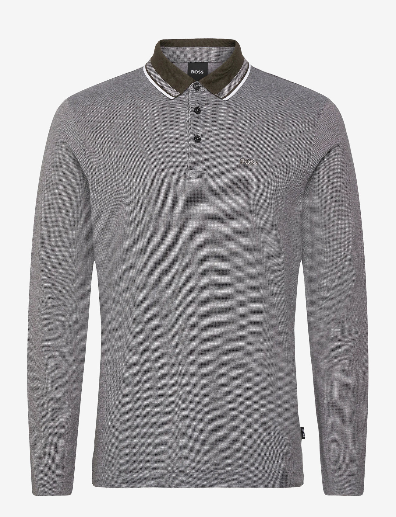 BOSS - H-Pittman 141 - långärmade pikéer - open green - 0