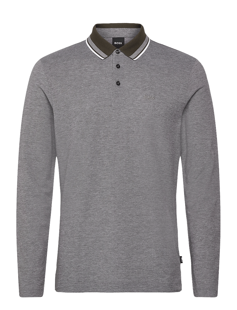 BOSS - H-Pittman 141 - long-sleeved polos - open green - 0