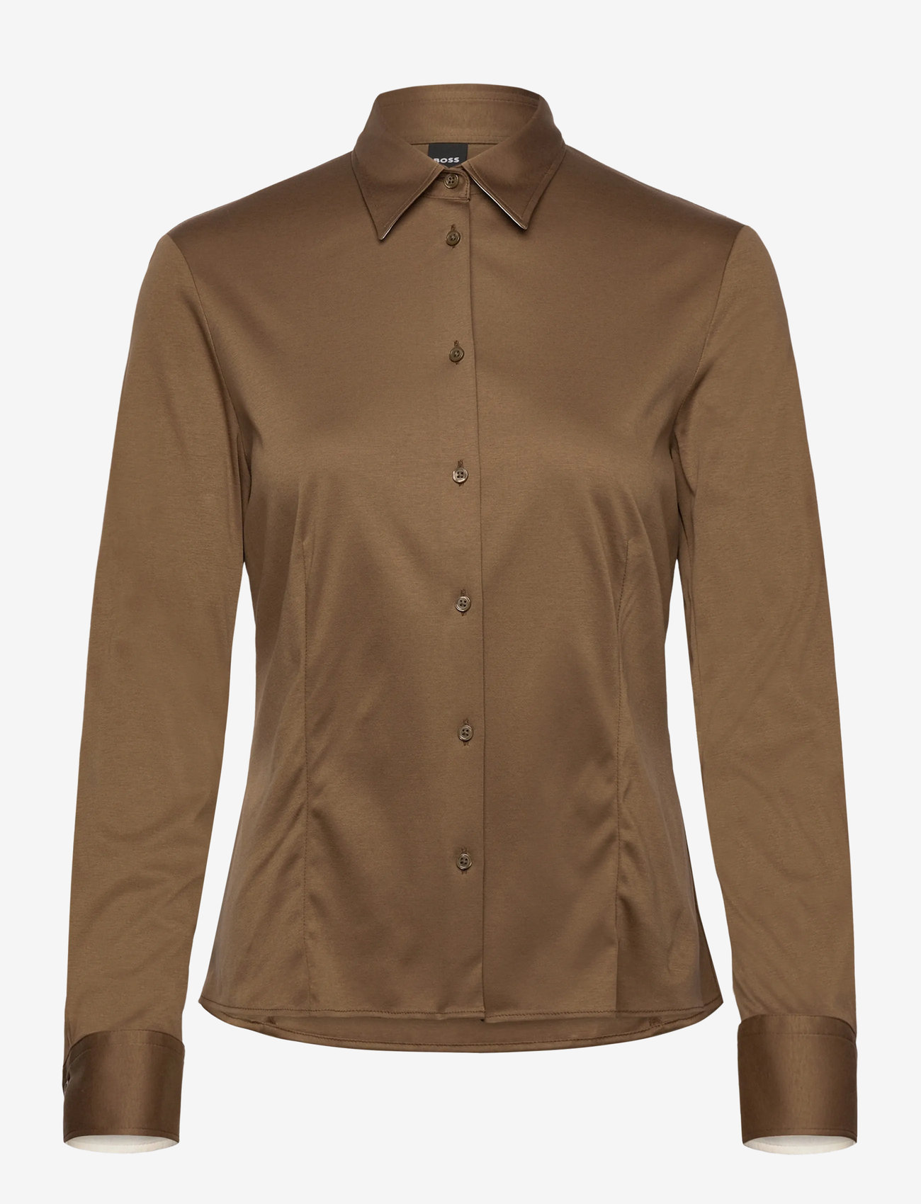 BOSS - Birdie_Tuesday - pikkade varrukatega särgid - open brown - 0