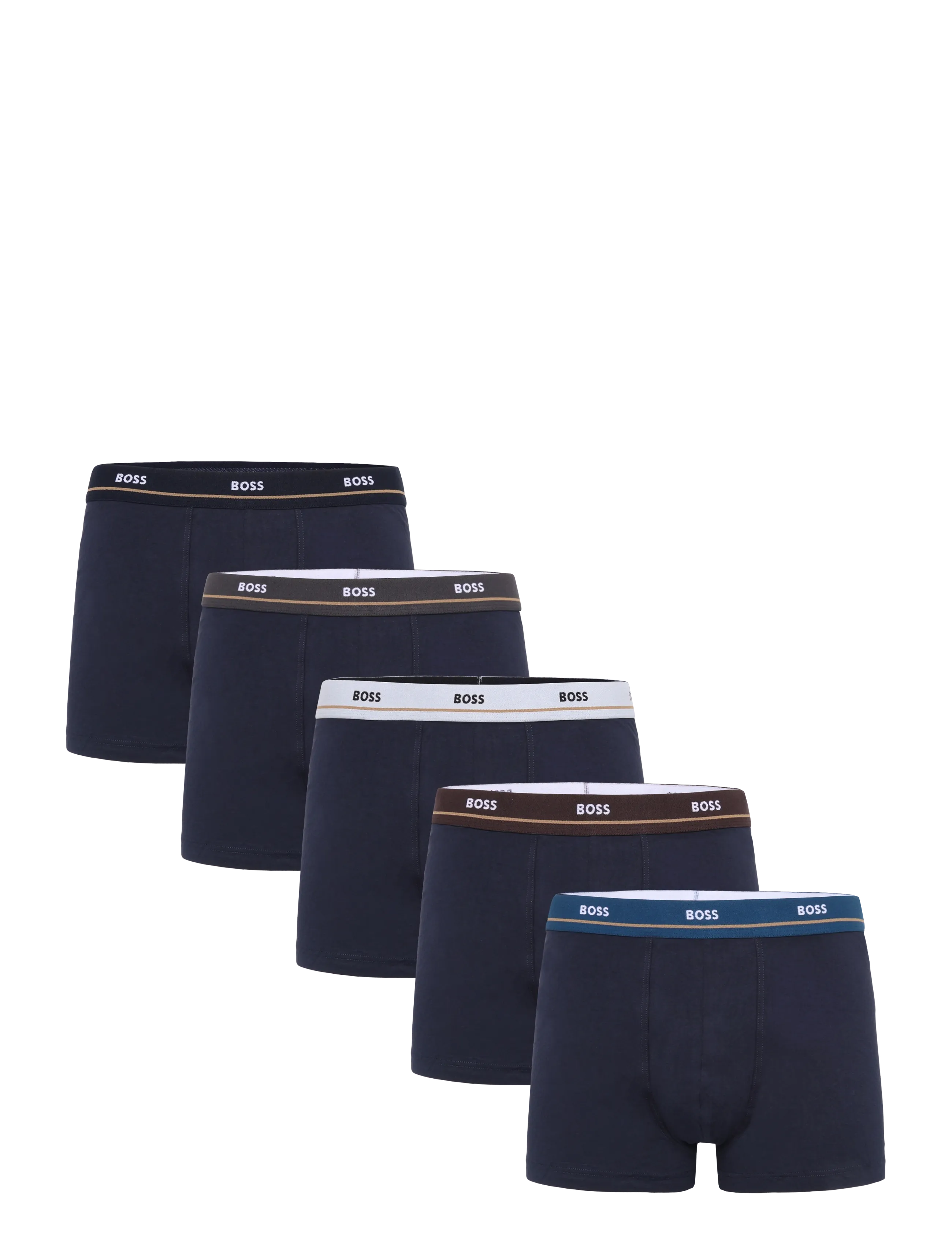 BOSS Trunk 5P Essential - BOSS Black - OPEN BLUE / navy