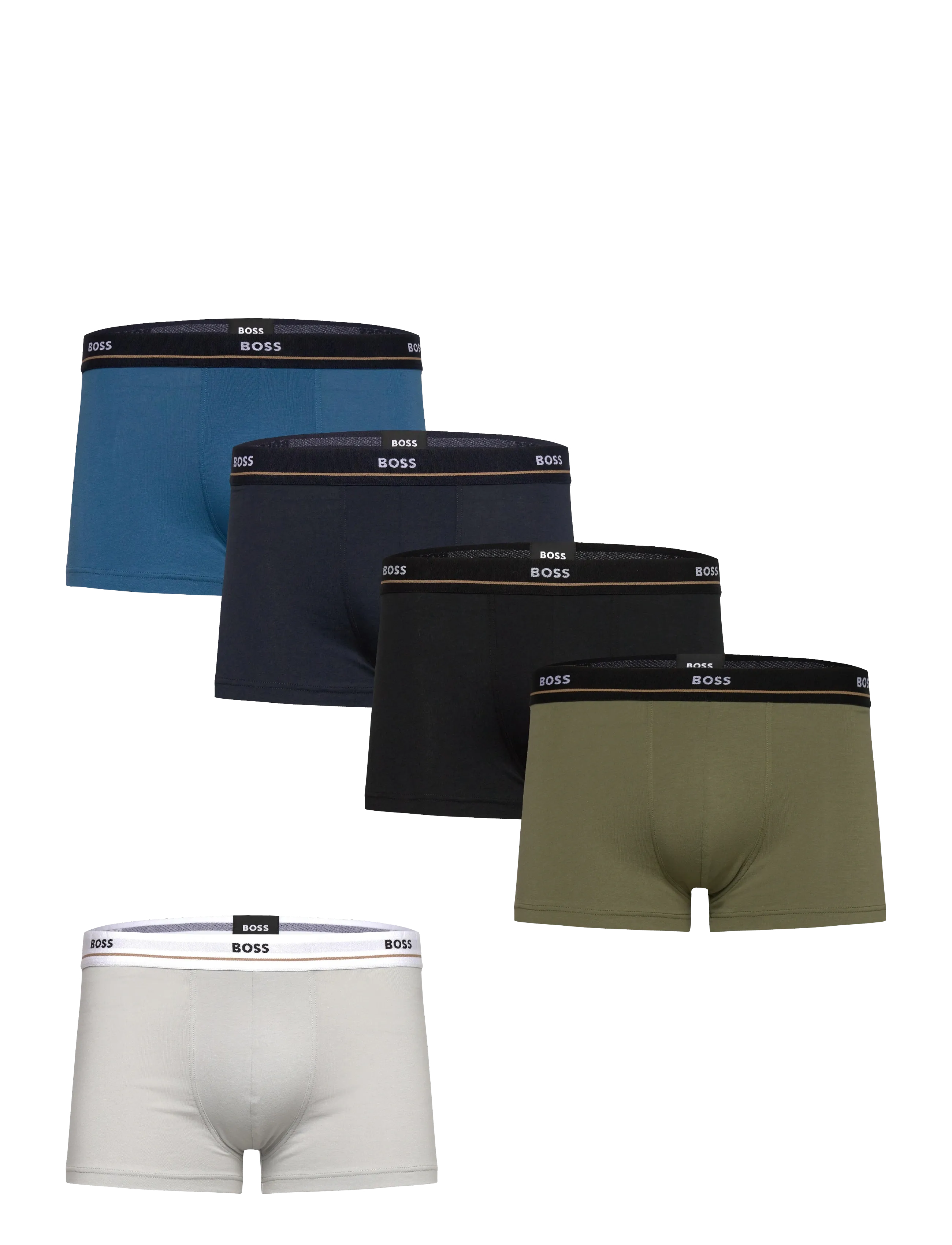 BOSS Trunk 5P Essential, XXL, Black, Undertøj > Boksere, Herre