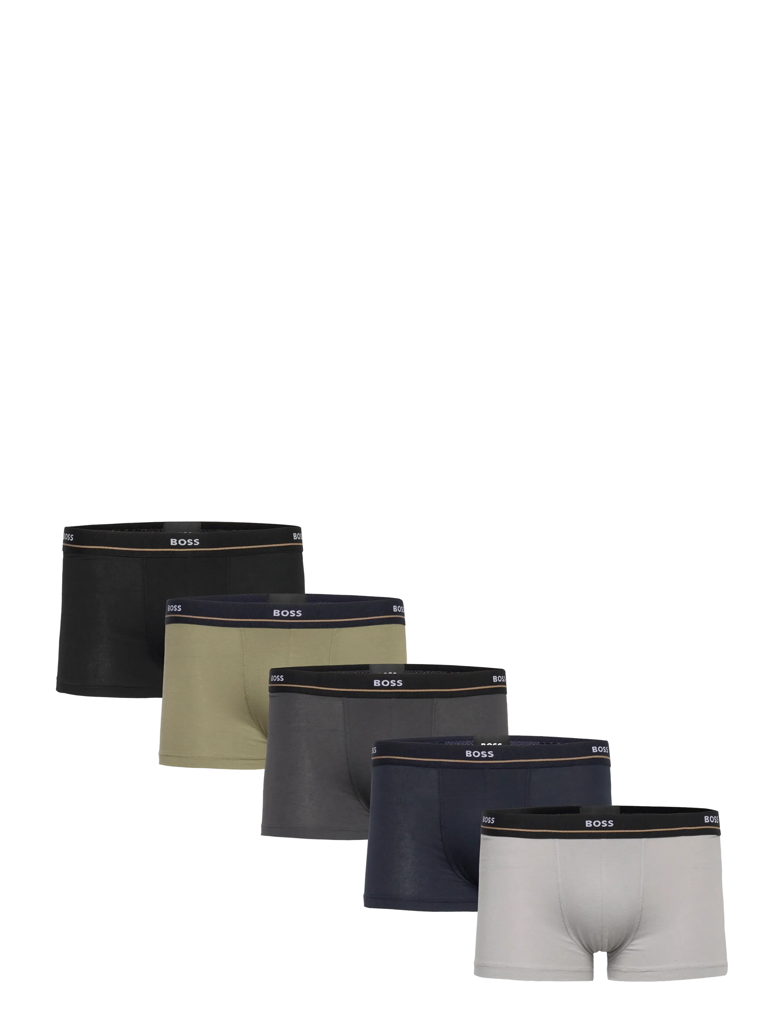 BOSS Trunk 5P Essential, S, Grey, Undertøj > Boksere, Herre