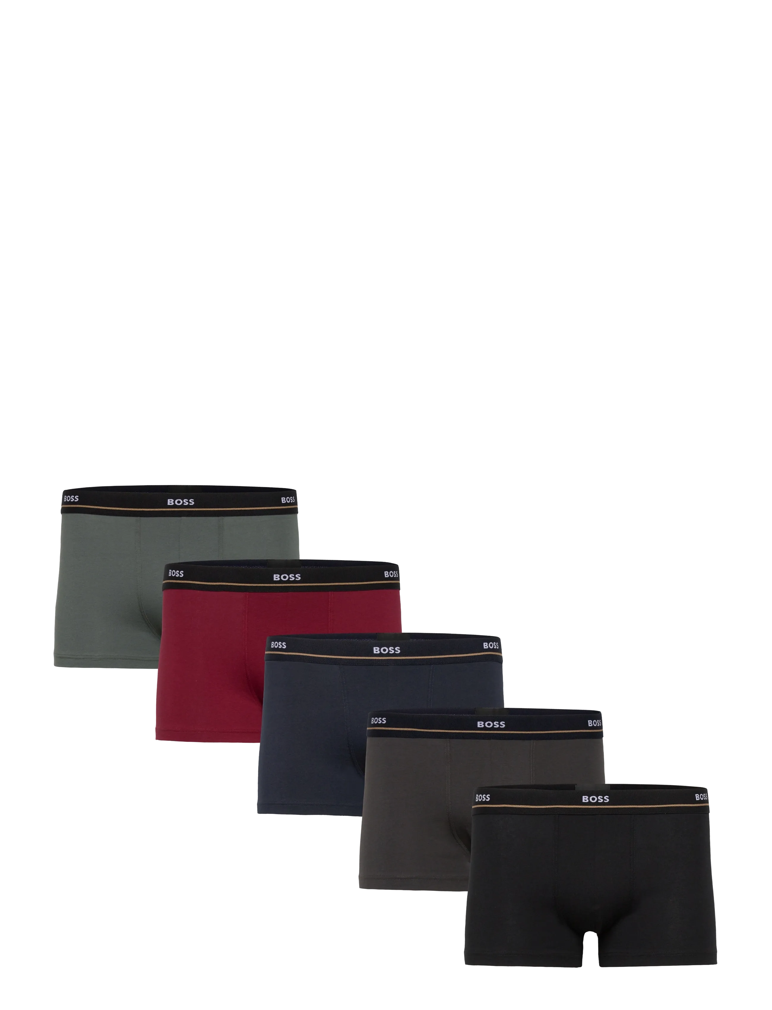 BOSS Trunk 5P Essential, S, Multi/patterned, Undertøj > Boksere, Herre