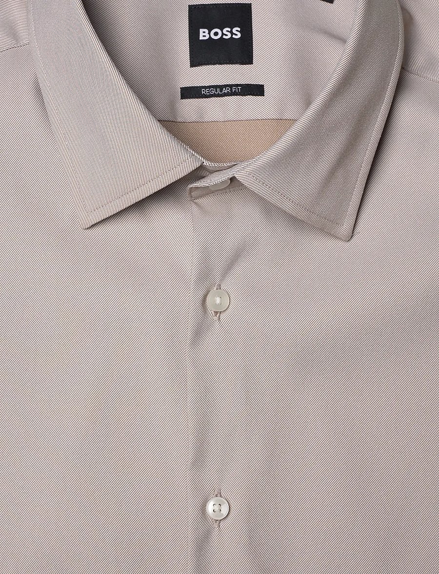 BOSS - P-JOE-kent-C1-222 - pidulikud särgid - dark beige - 2
