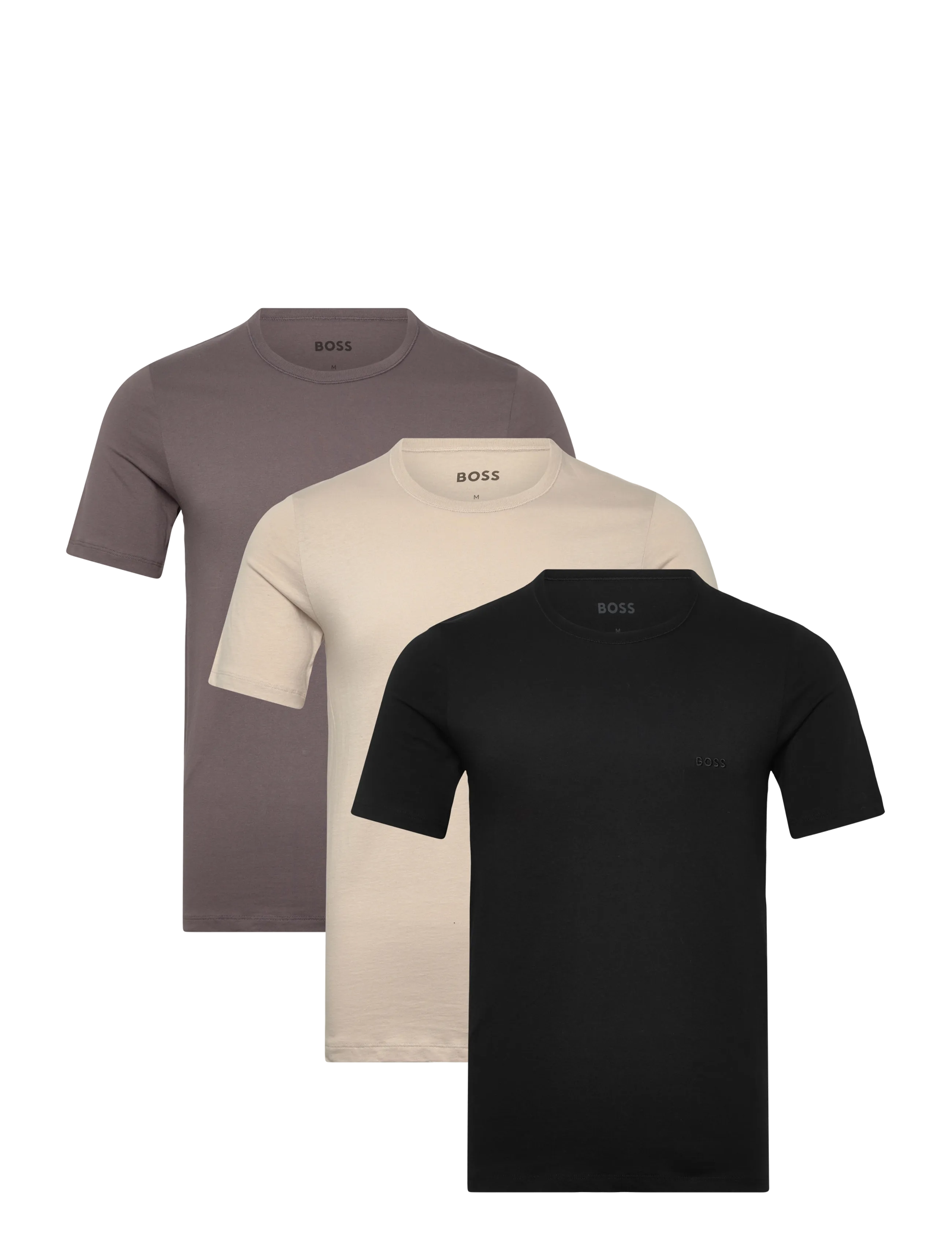 BOSS Tshirtrn 3P Classic, XL, Black, T-Shirts > Kortærmede, Herre