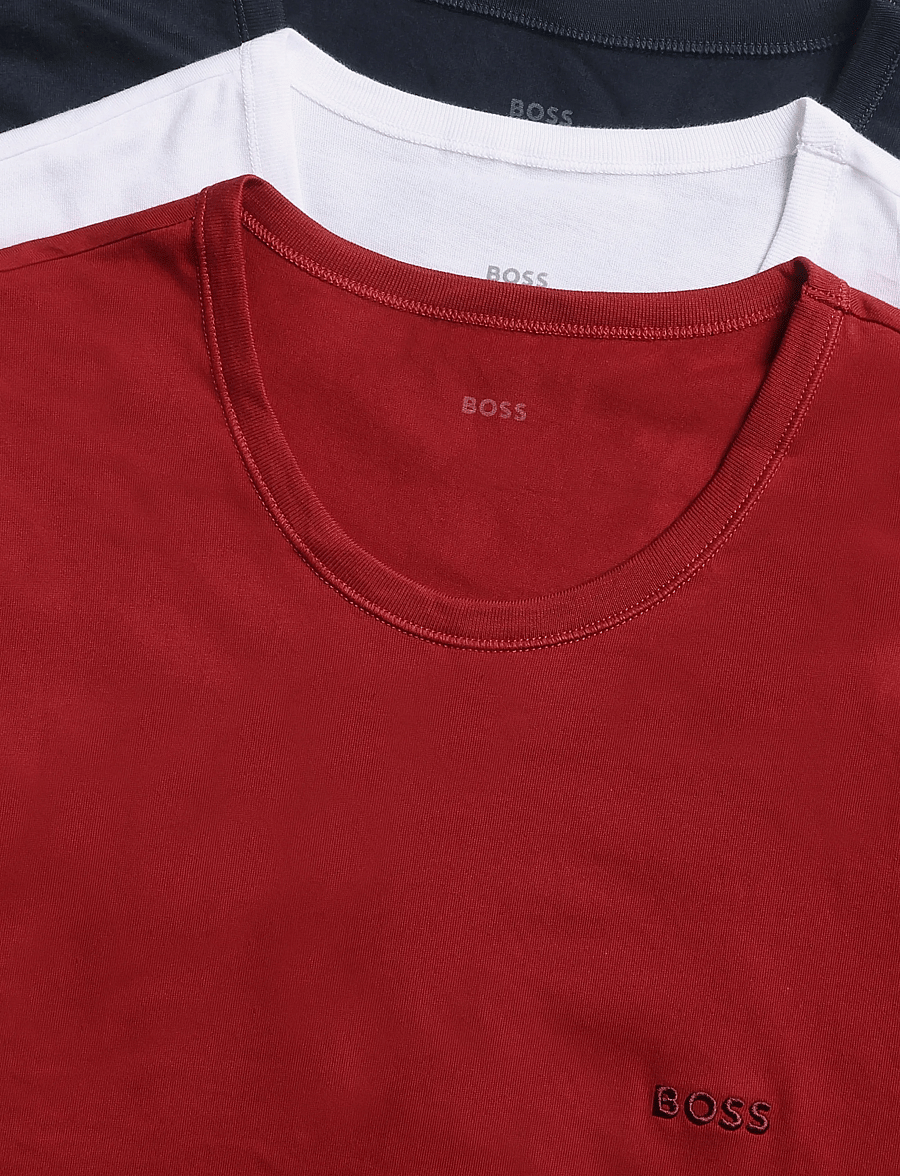 BOSS - TShirtRN 3P Classic - multipack t-shirts - open red - 2