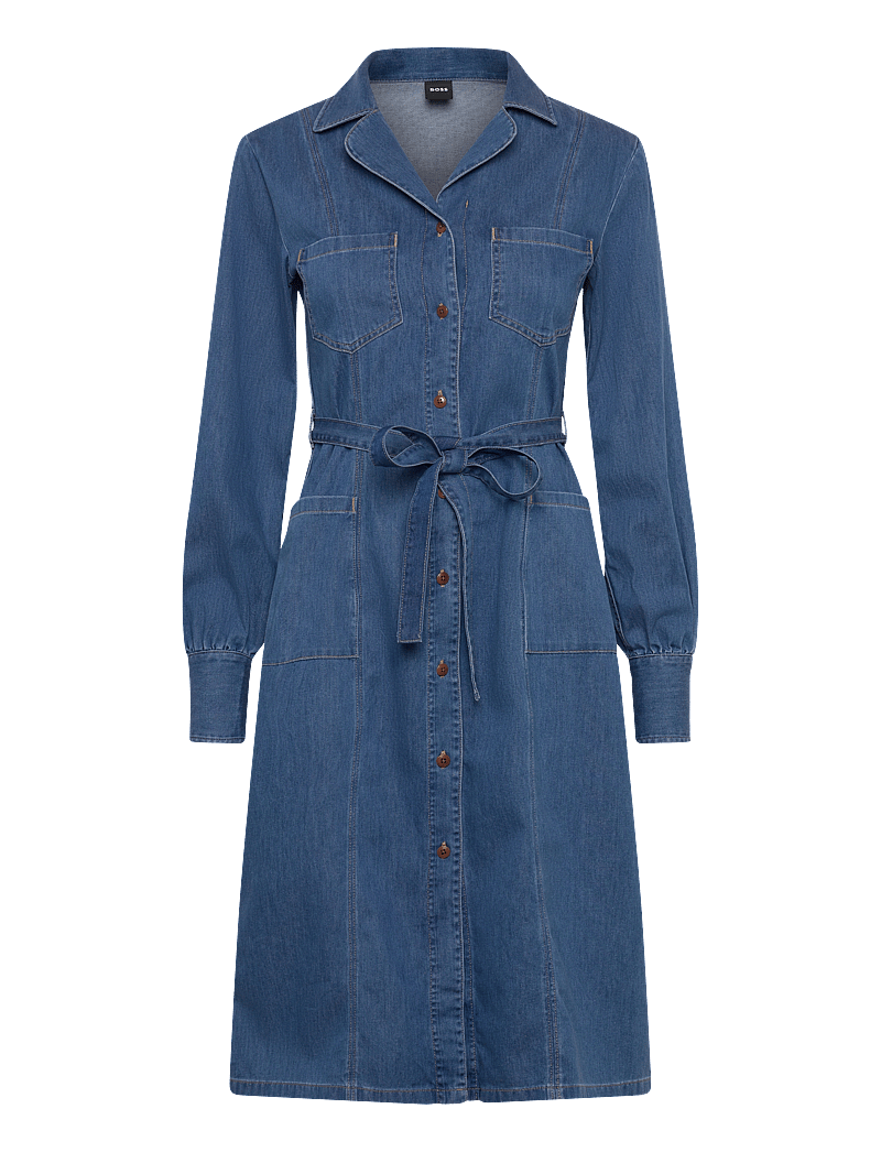 Shoulder Dress Warehouse Denim Button Midi Dress Warehouse Denim