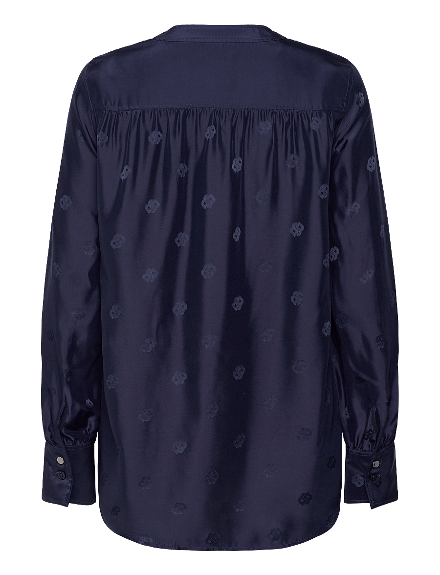 BOSS - Bieshina - pikkade varrukatega pluusid - dark blue - 1