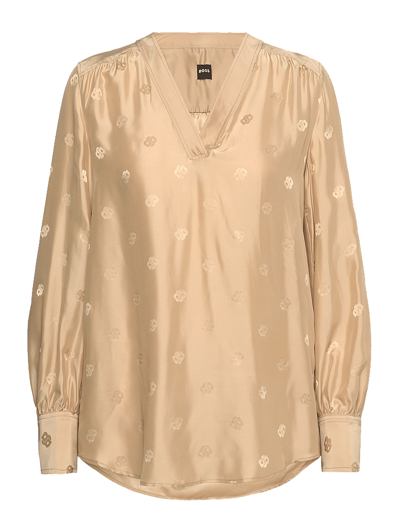 BOSS - Bieshina - pikkade varrukatega pluusid - medium beige - 0