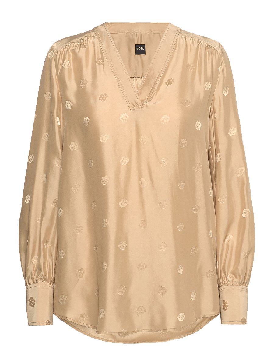 BOSS - Bieshina - langärmelige blusen - medium beige - 0