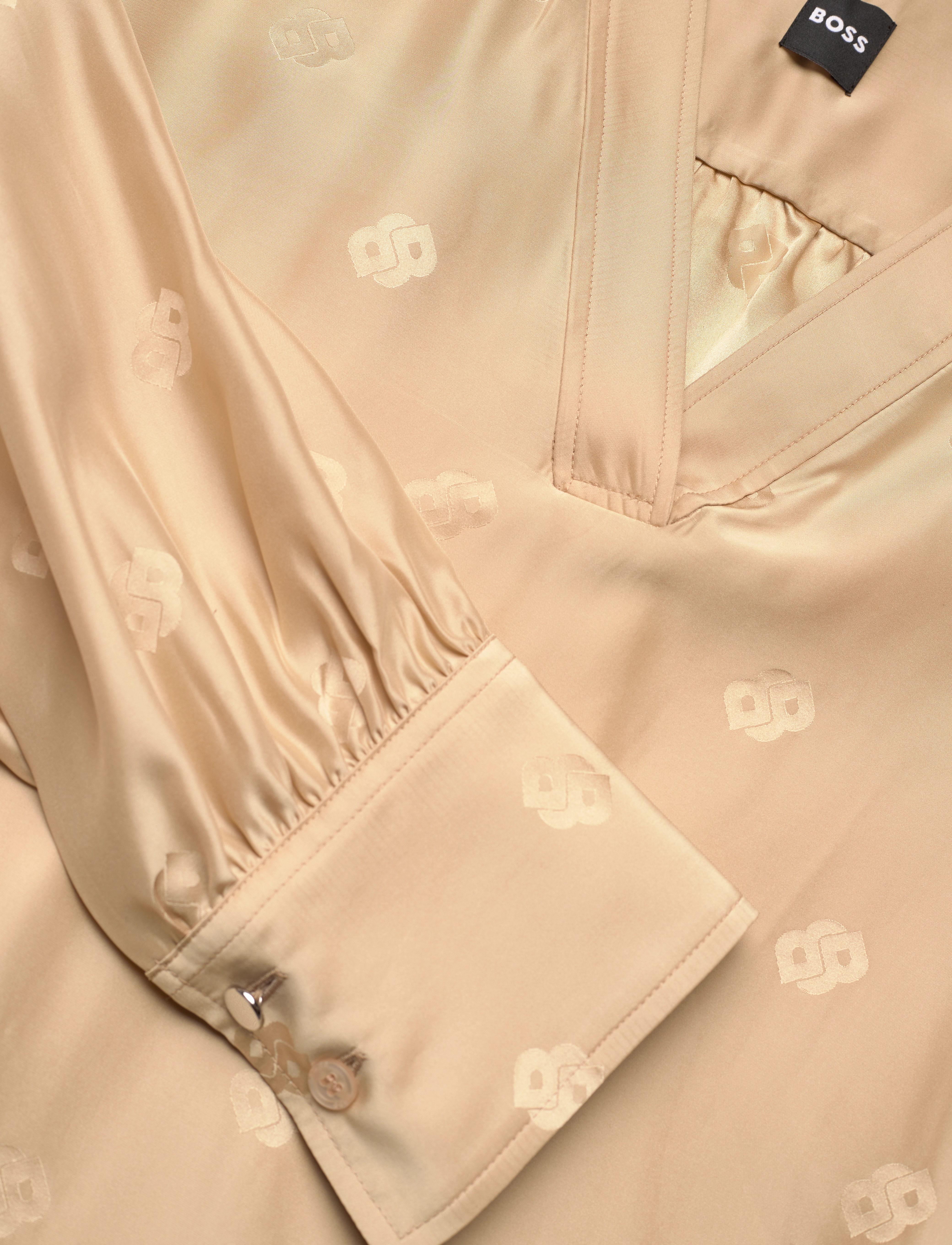 BOSS - Bieshina - långärmade blusar - medium beige - 2