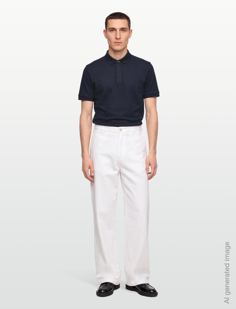BOSS - H-Prout 61 - langärmlige strick-polohemden - dark blue - 0