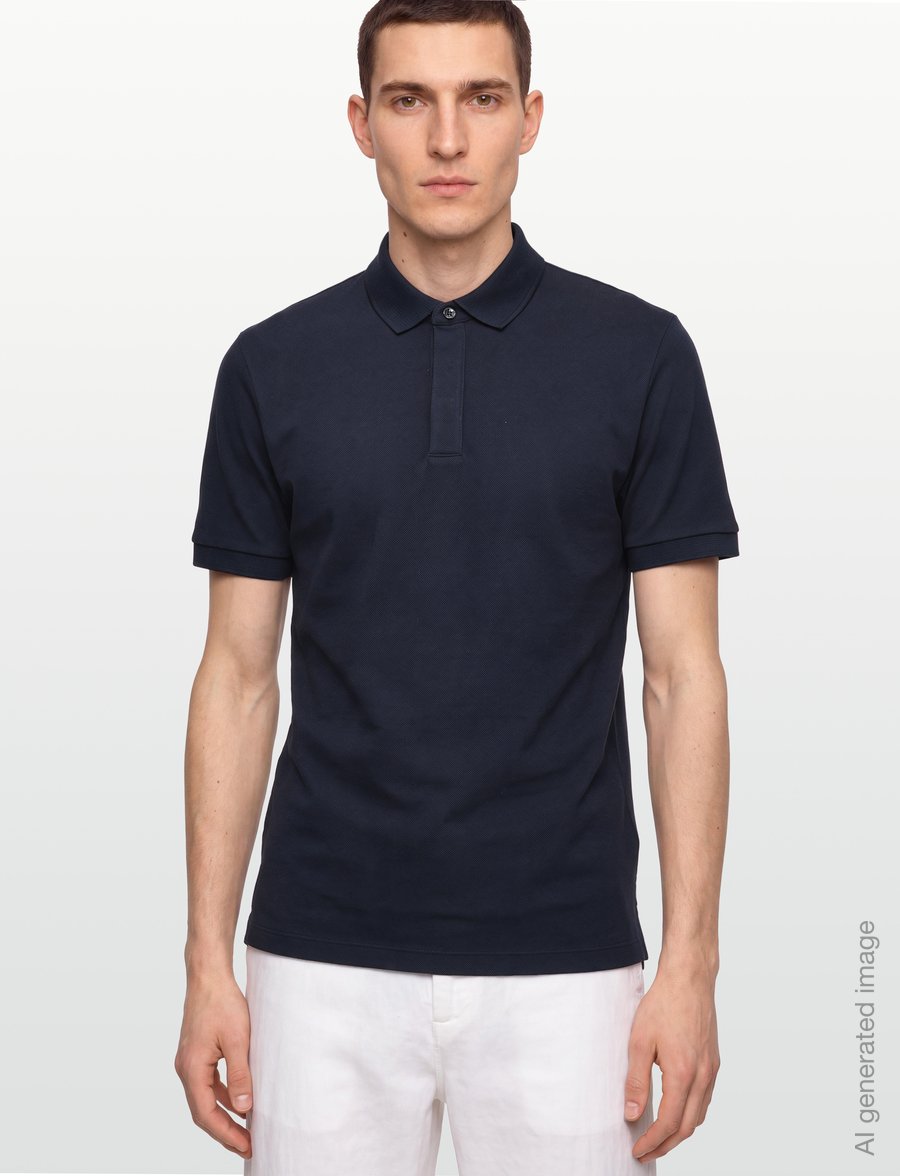 BOSS - H-Prout 61 - langärmlige strick-polohemden - dark blue - 3