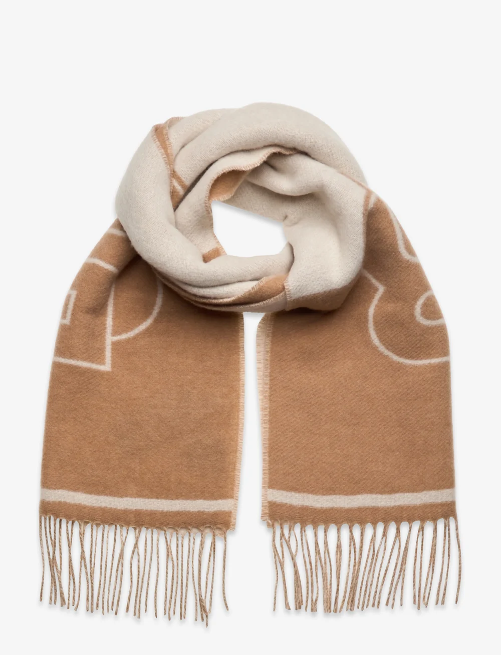 BOSS - Vianna_35*180 - winter scarves - medium beige - 0