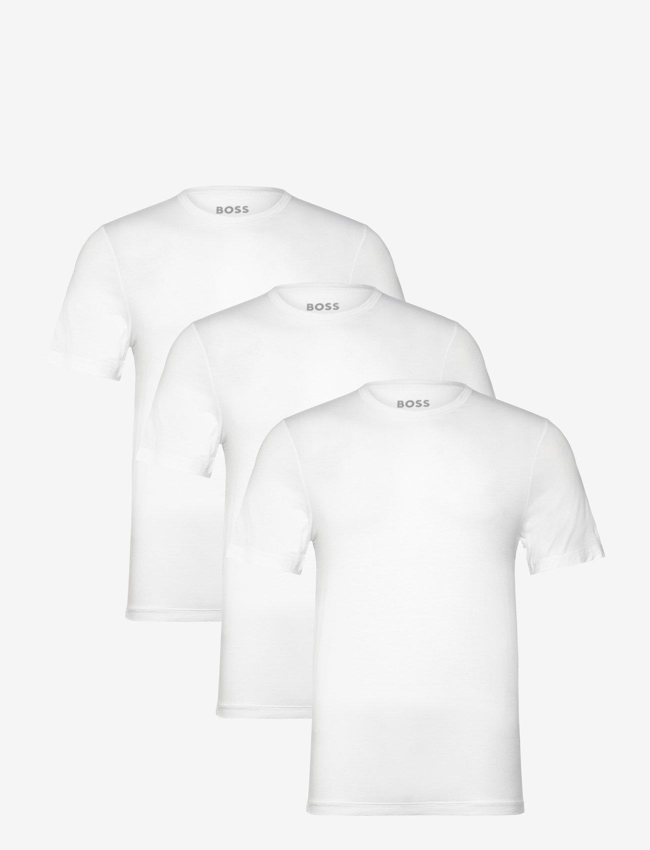BOSS - TShirt RN 3P Bamboo - efterårstøj - white - 0