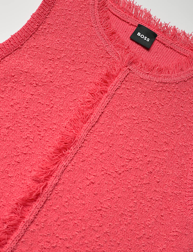 BOSS - Fovina - knitted dresses - dark pink - 2