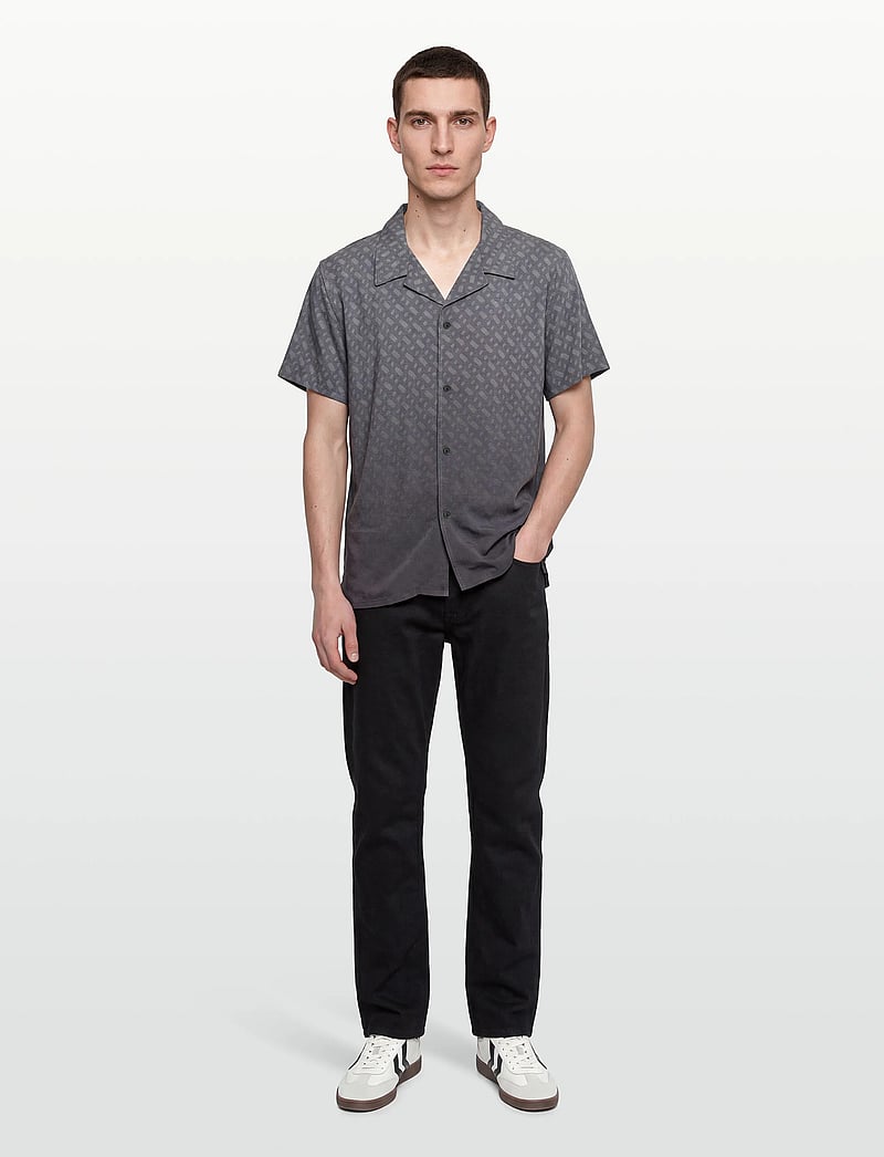 BOSS - Vale_Shirt - kurzarmhemden - dark grey - 0