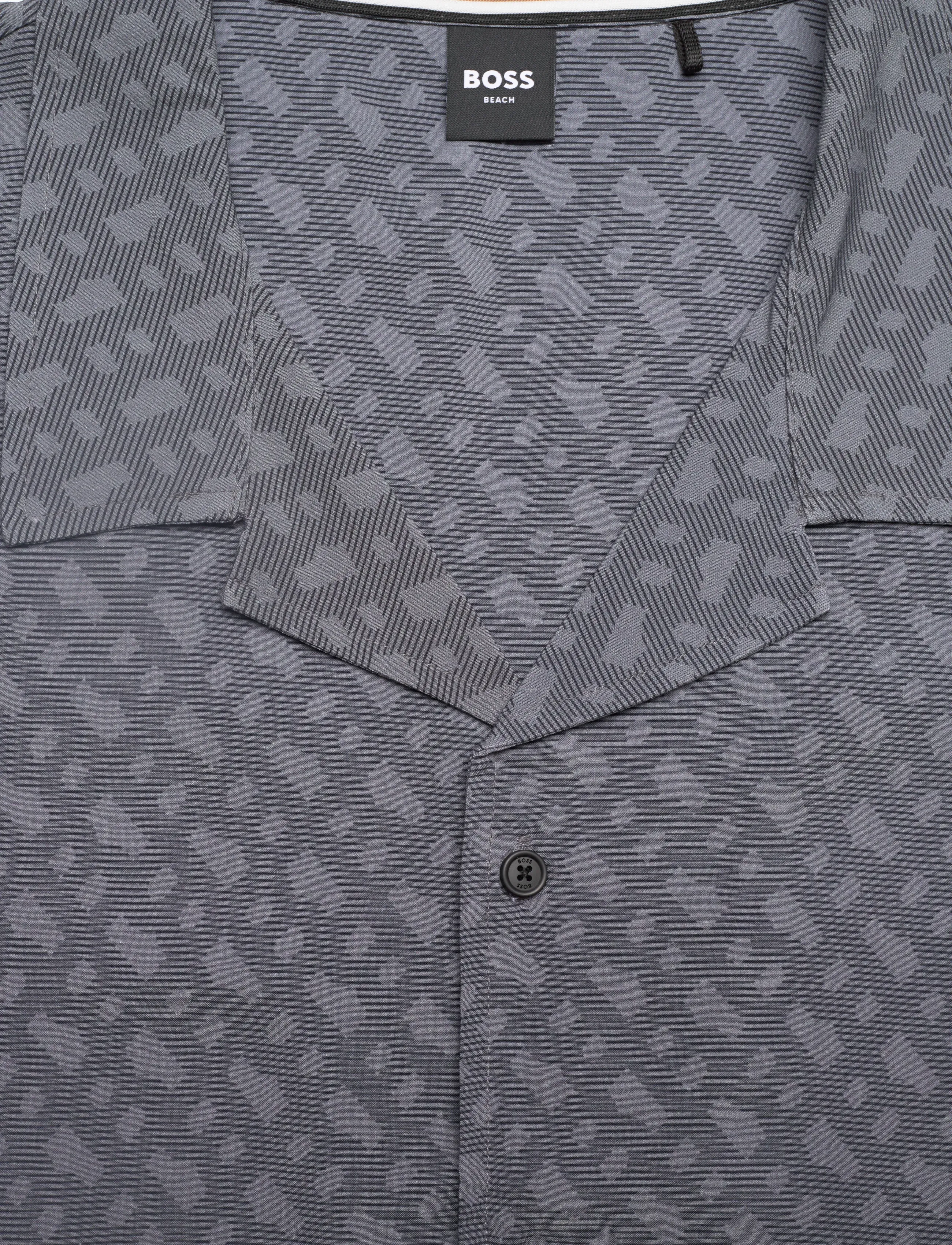BOSS - Vale_Shirt - kortærmede skjorter - dark grey - 5