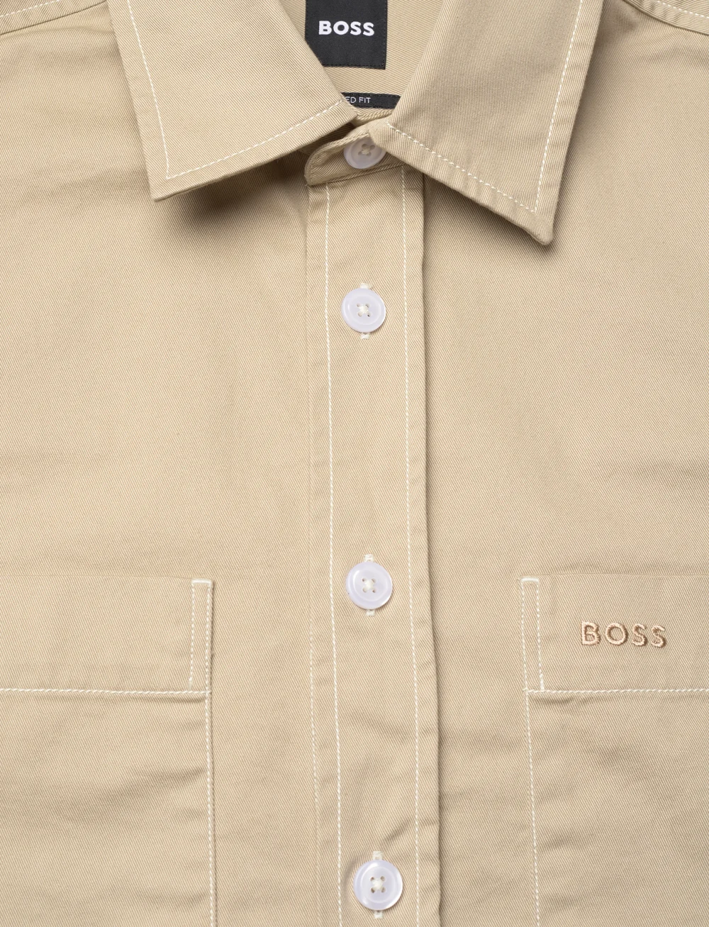 BOSS - C-OWEN-2PP-E-C1-243 - casual skjorter - light beige - 2