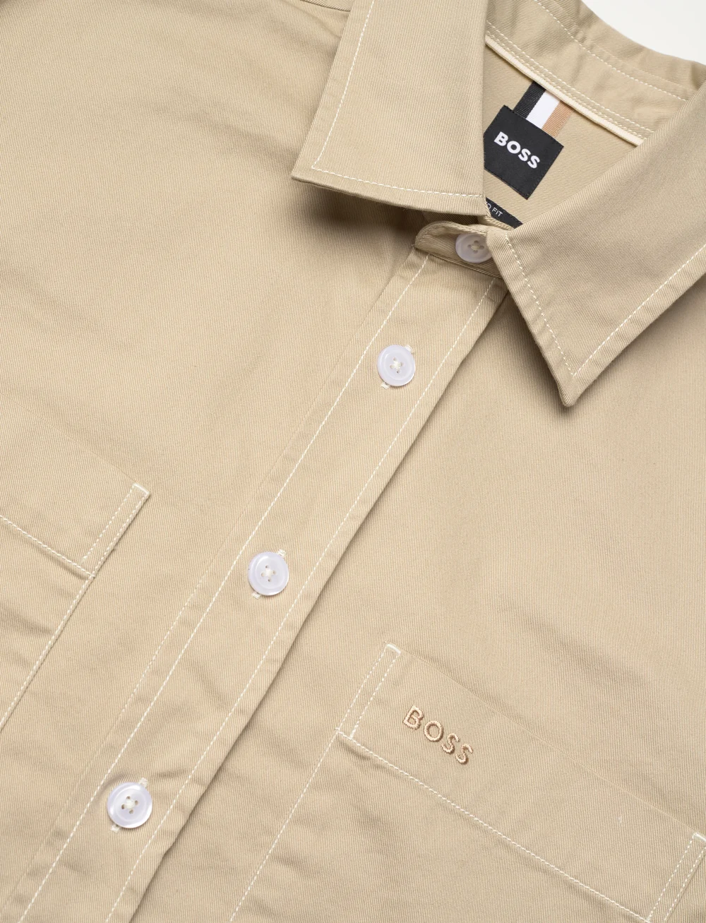 BOSS - C-OWEN-2PP-E-C1-243 - casual skjorter - light beige - 3