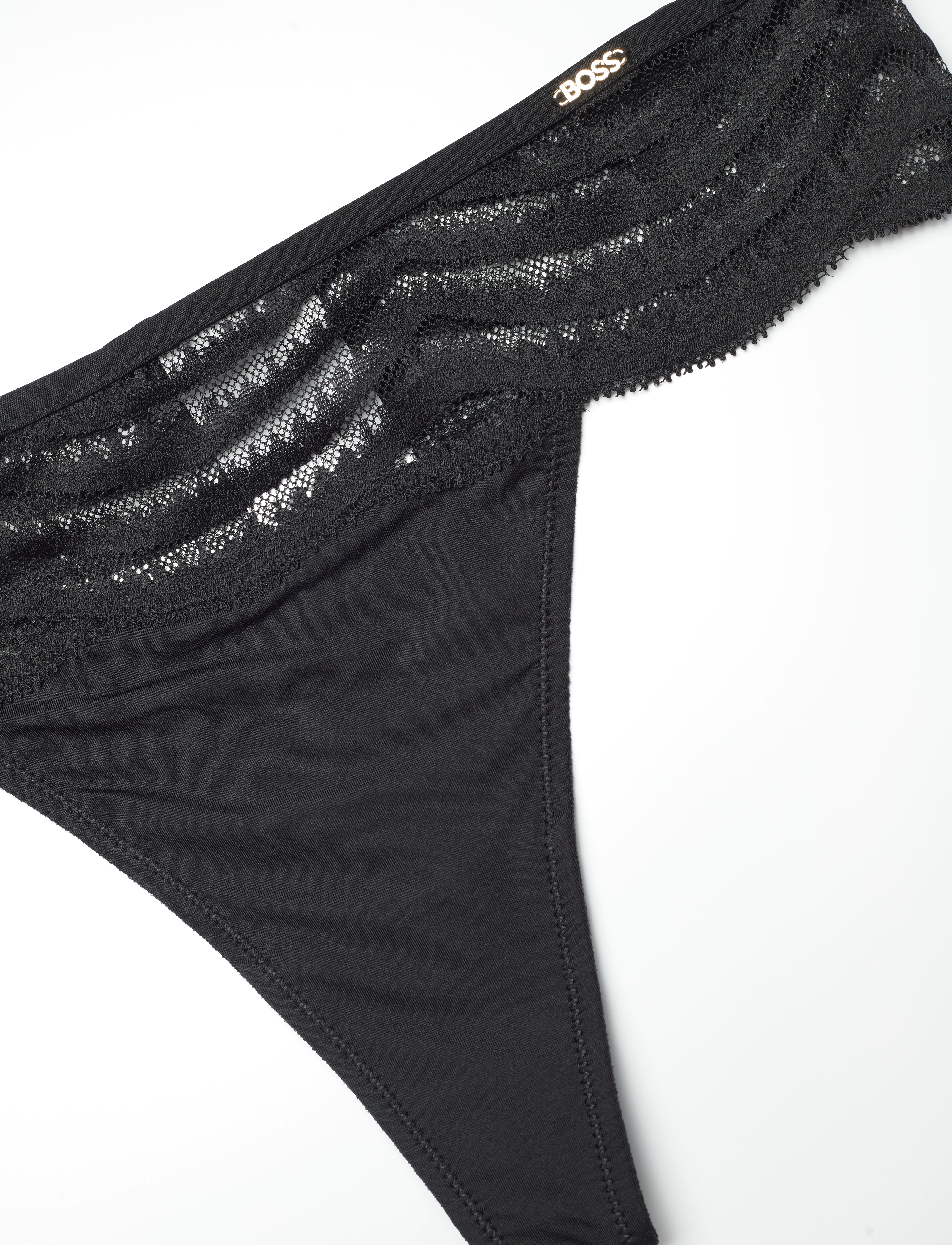 BOSS - THONG WAVE LACE - black - 2