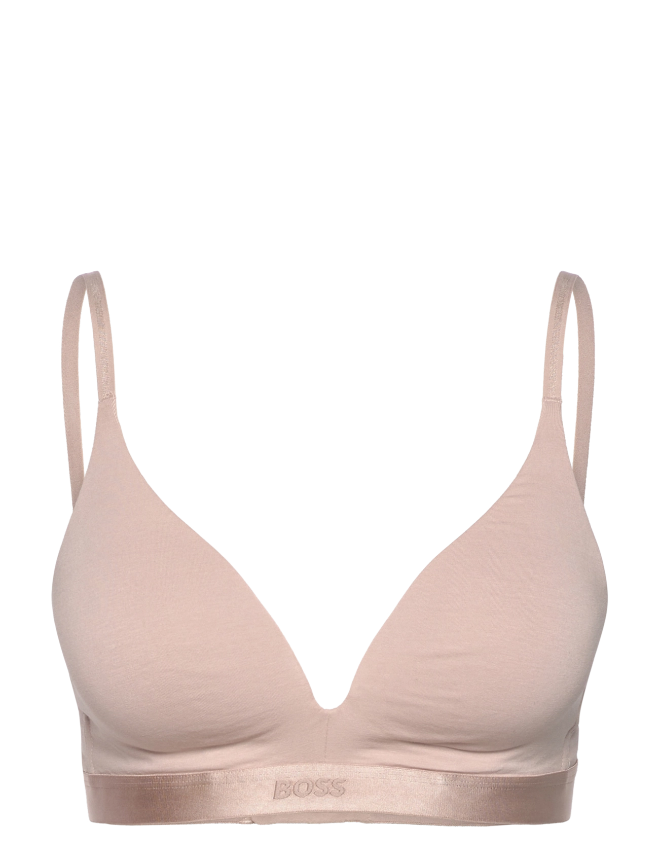BOSS TRIANGLE PADDED BEA - BH'er uden bøjle - LIGHT BEIGE / pink/rose
