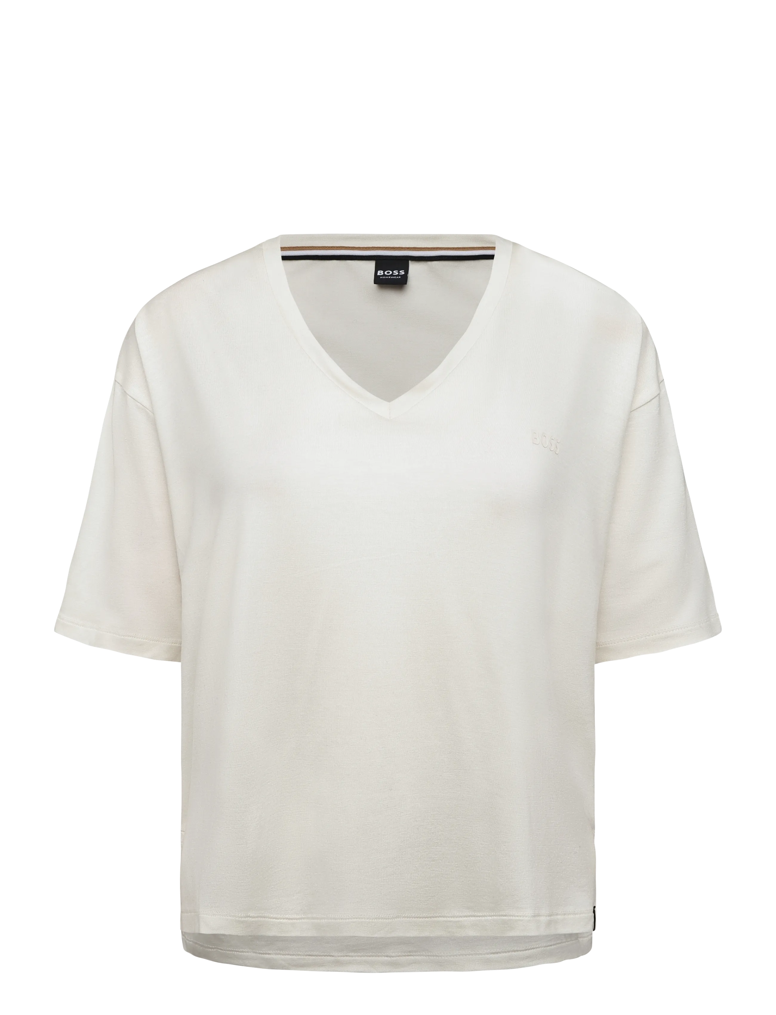 BOSS CP Stripe_T-Shirt - Everyday Style - OPEN WHITE / cream