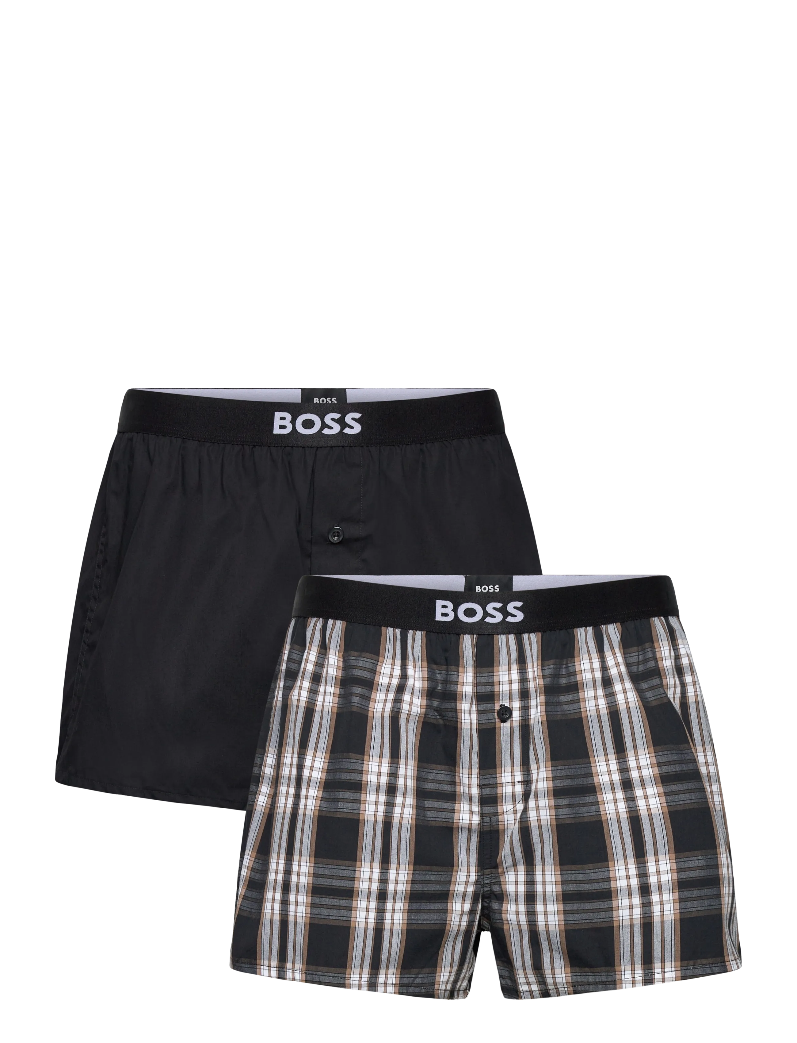 BOSS 2P Boxer Shorts EW - Underkläder - BLACK / black