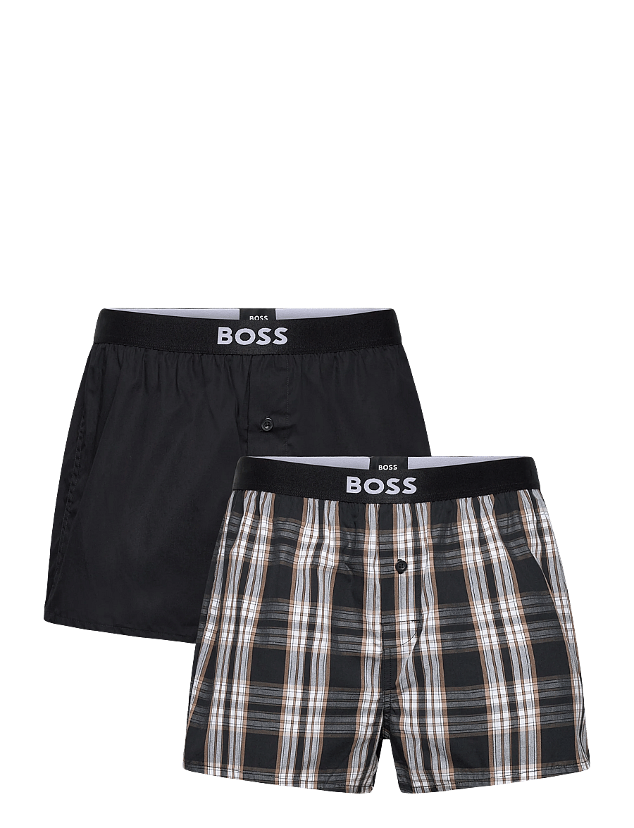 BOSS - 2P Boxer Shorts EW - multipack underpants - black - 0