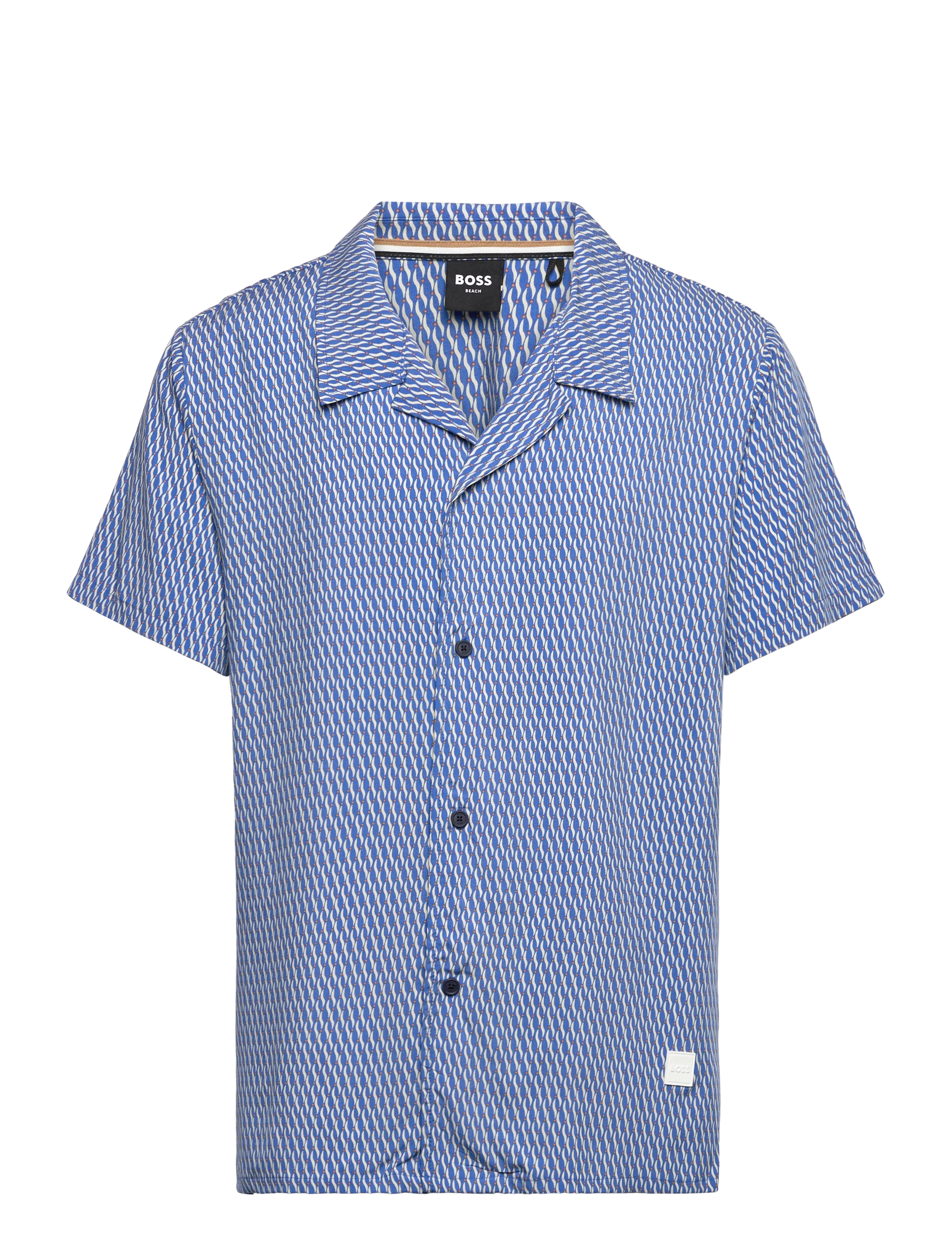 BOSS Beach Shirt, L, Shirts, Blau - Short-sleeved, Männerswear