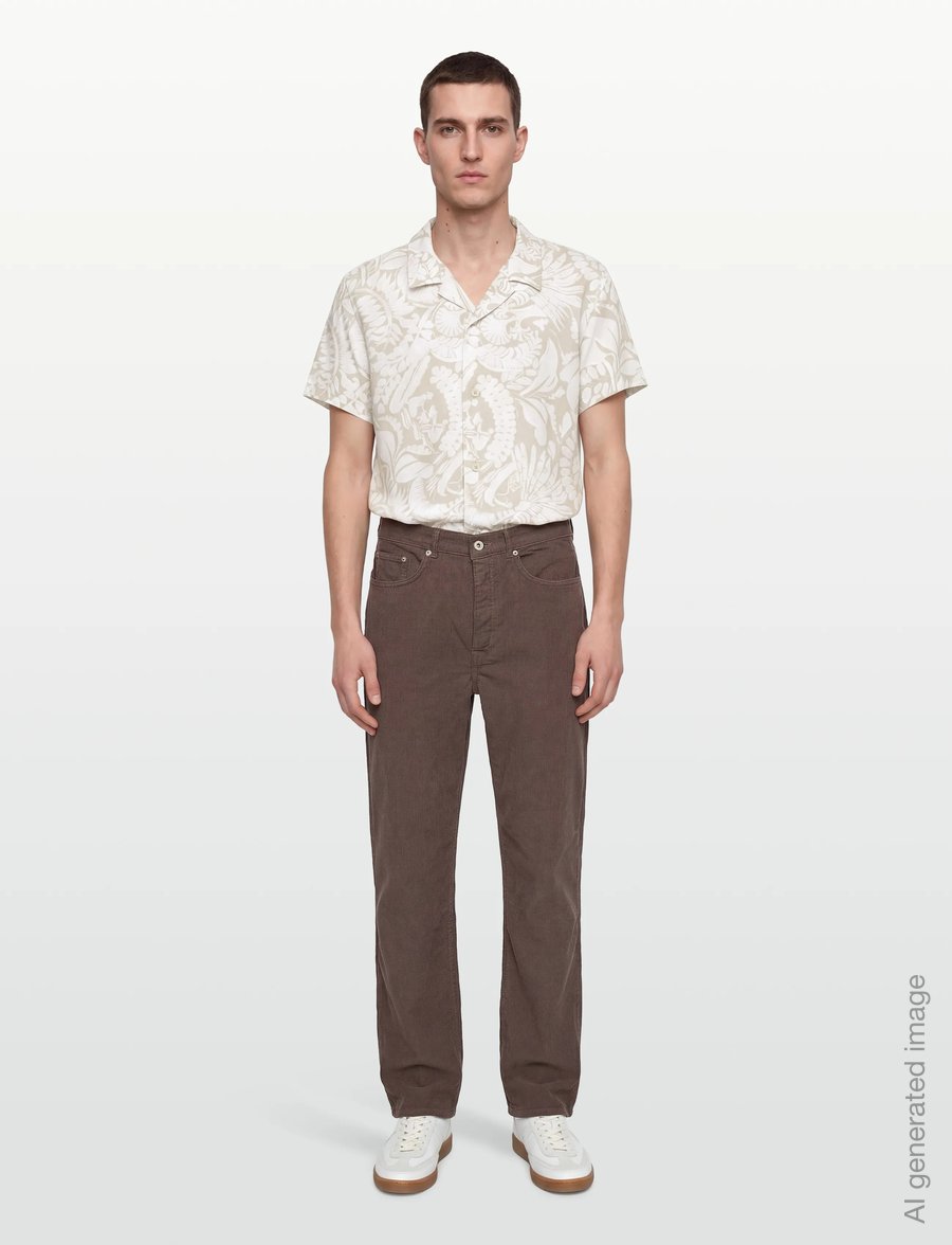 BOSS - Beach Shirt - short-sleeved shirts - light beige - 0