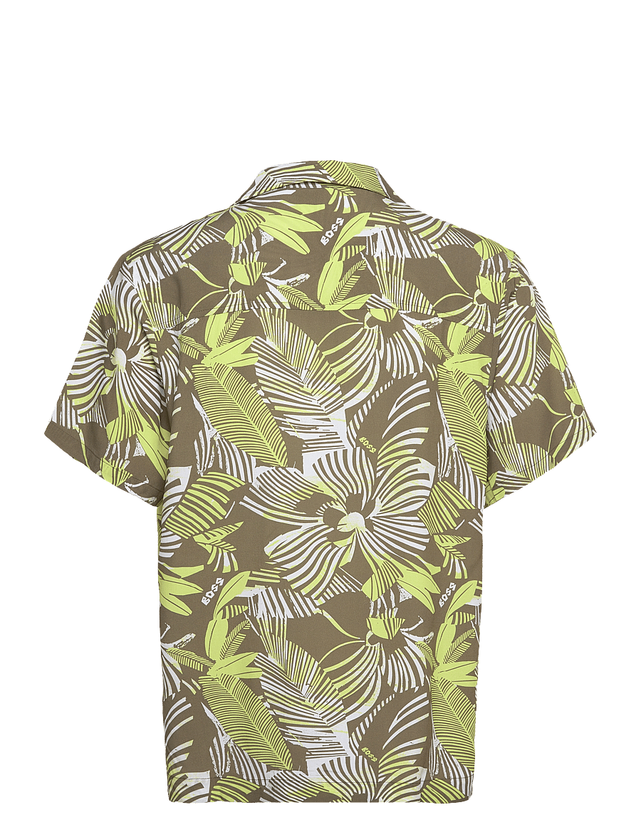 BOSS - Beach Shirt - short-sleeved shirts - medium green - 1