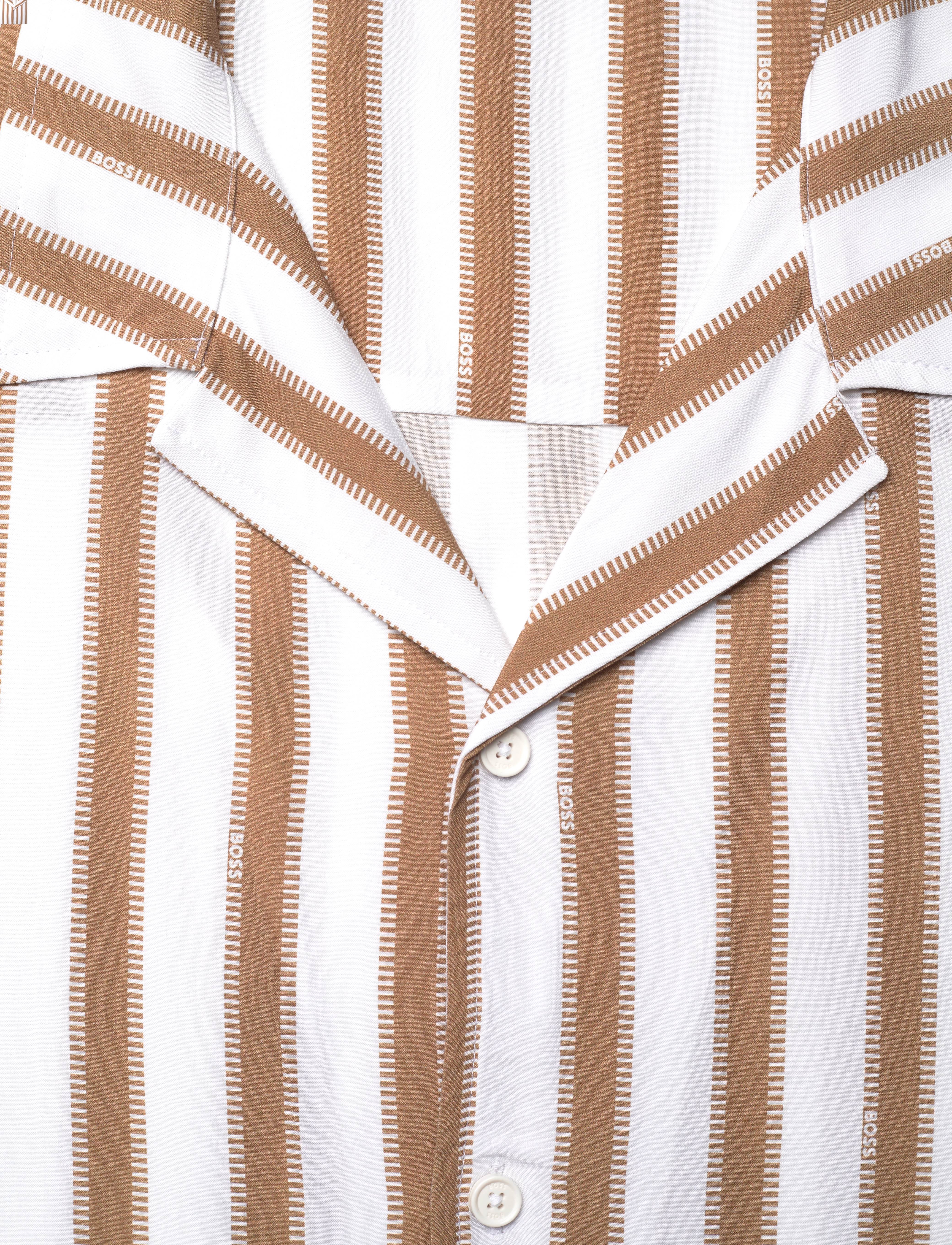 BOSS - Beach Shirt - kortærmede skjorter - natural - 2