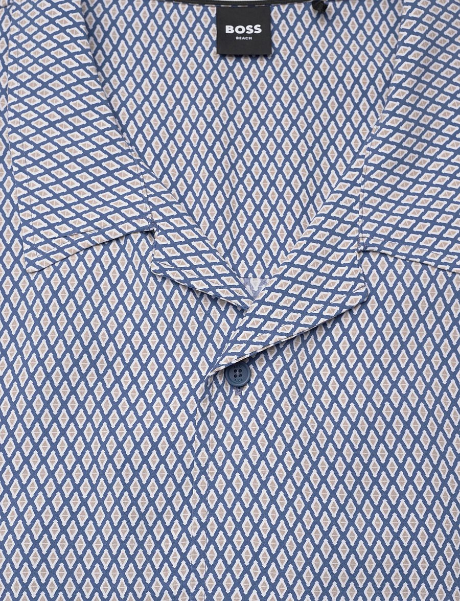 BOSS - Beach Shirt - kurzarmhemden - open blue - 2
