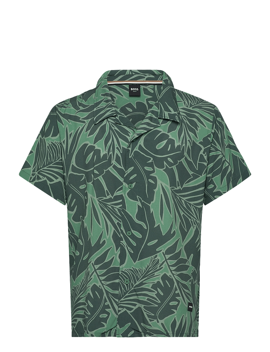 BOSS - Beach Shirt - lühikeste varrukatega särgid - open green - 0