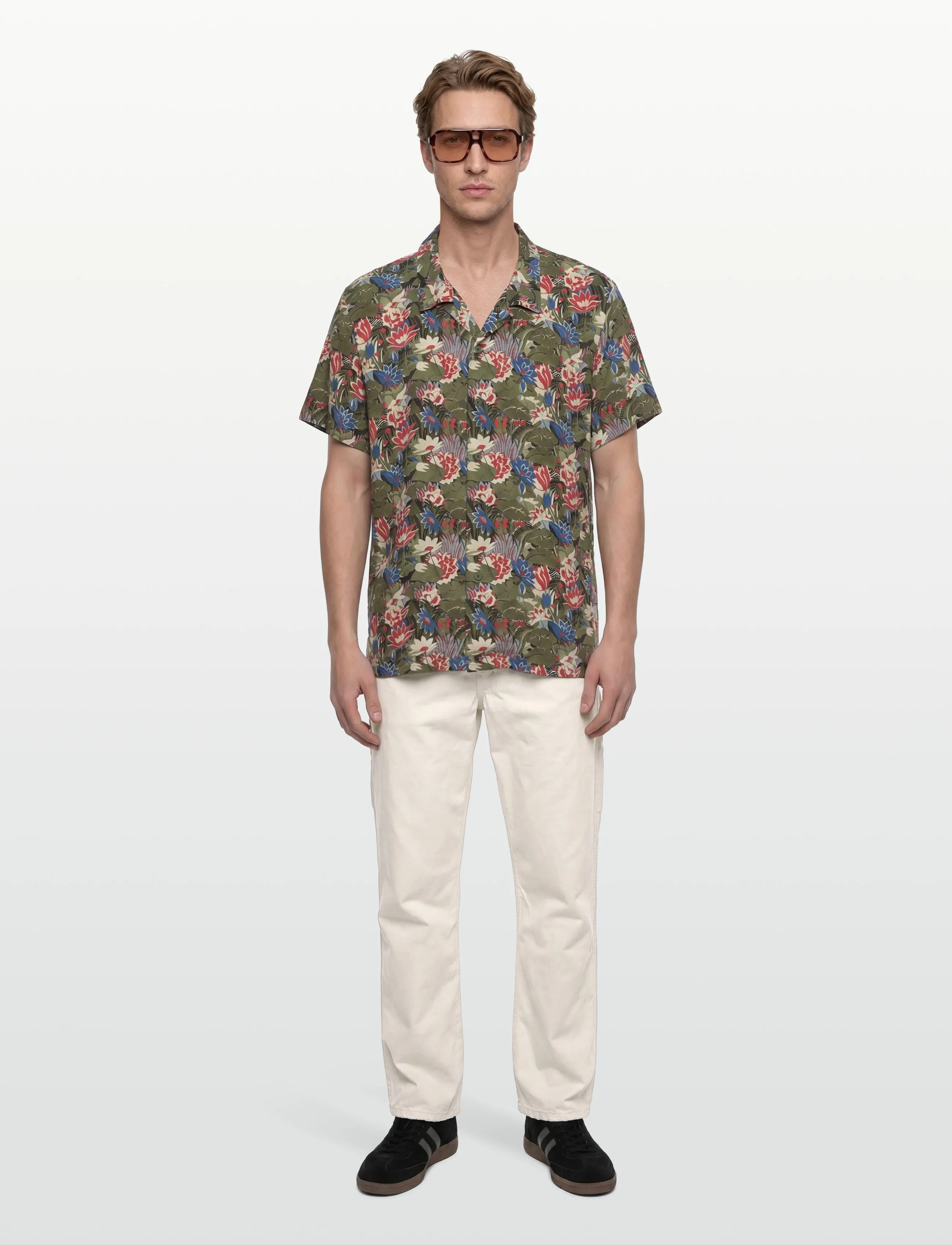 BOSS Beach Shirt, XXL, Shirts, Mehrfarbig/gemustert - Short-sleeved, Männerswear