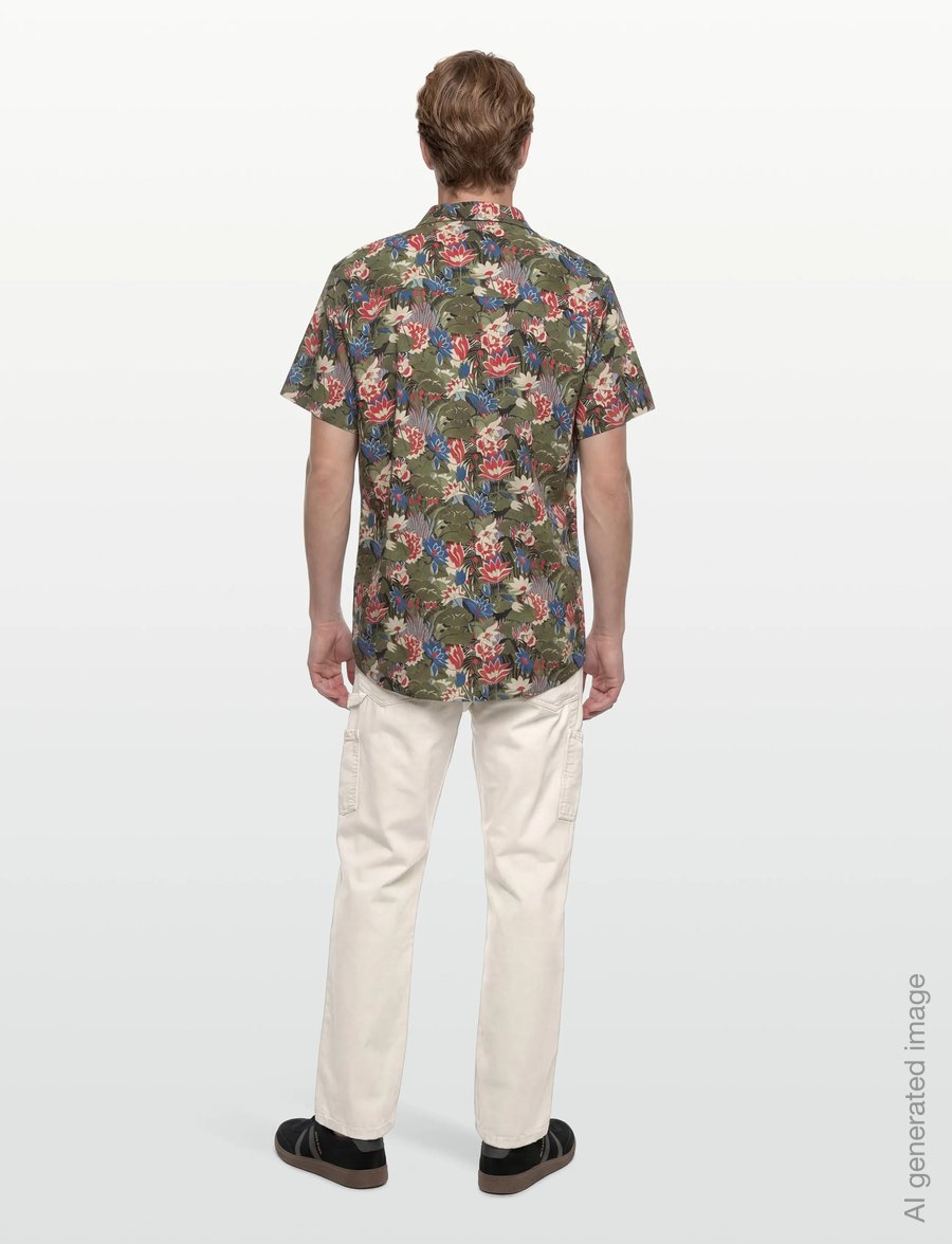 BOSS - Beach Shirt - lühikeste varrukatega särgid - open green - 4