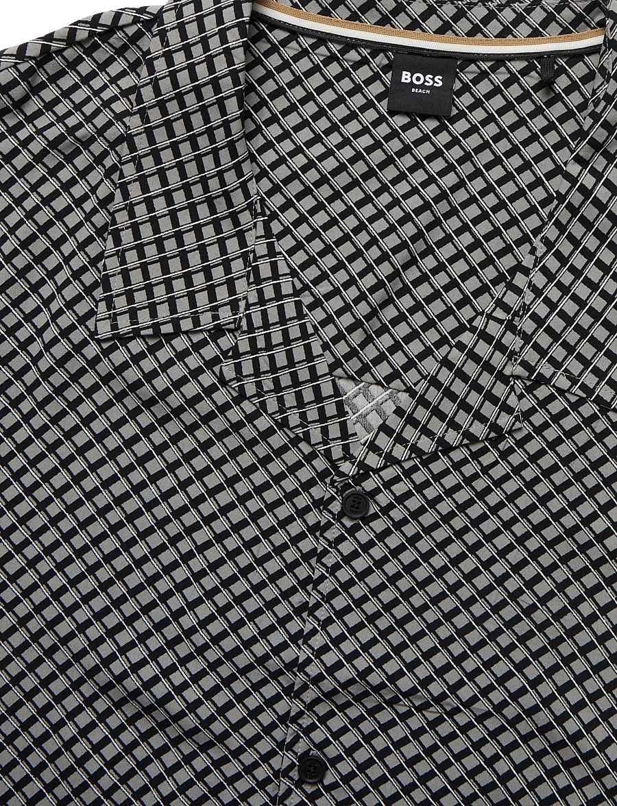 BOSS - Beach Shirt - kortærmede skjorter - open grey - 2