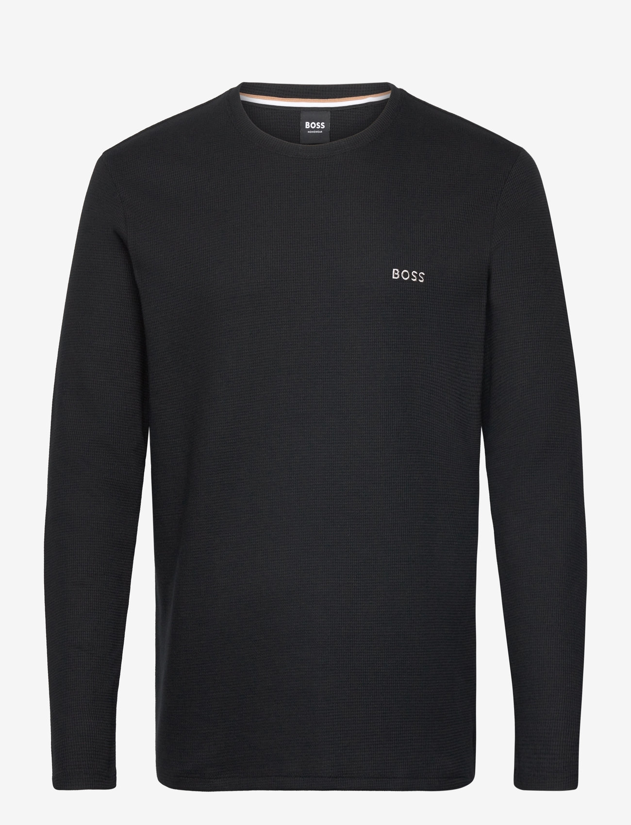 BOSS - Waffle LS-Shirt - pyjamaoberteil - black - 0