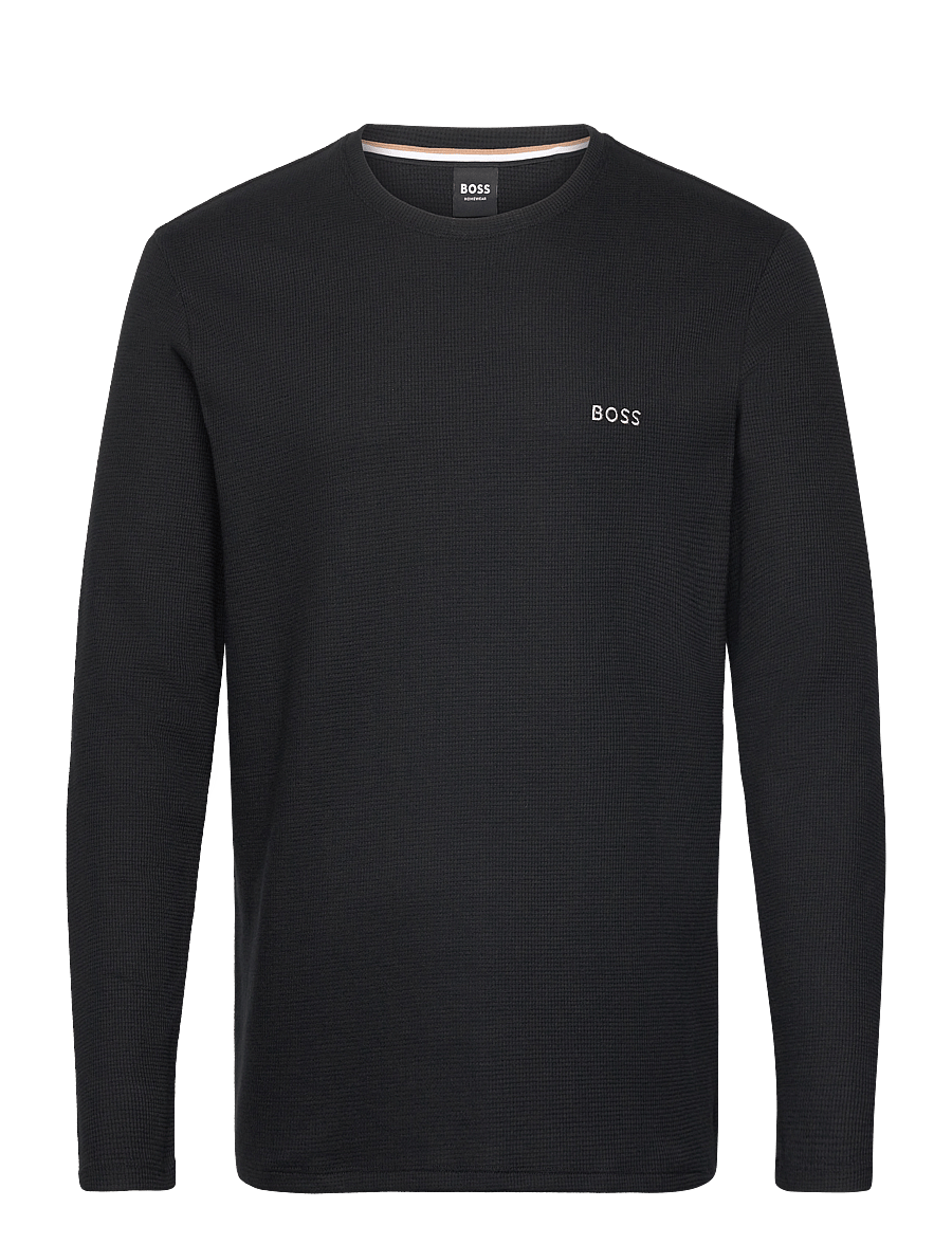 BOSS - Waffle LS-Shirt - pyjamaoberteil - black - 0
