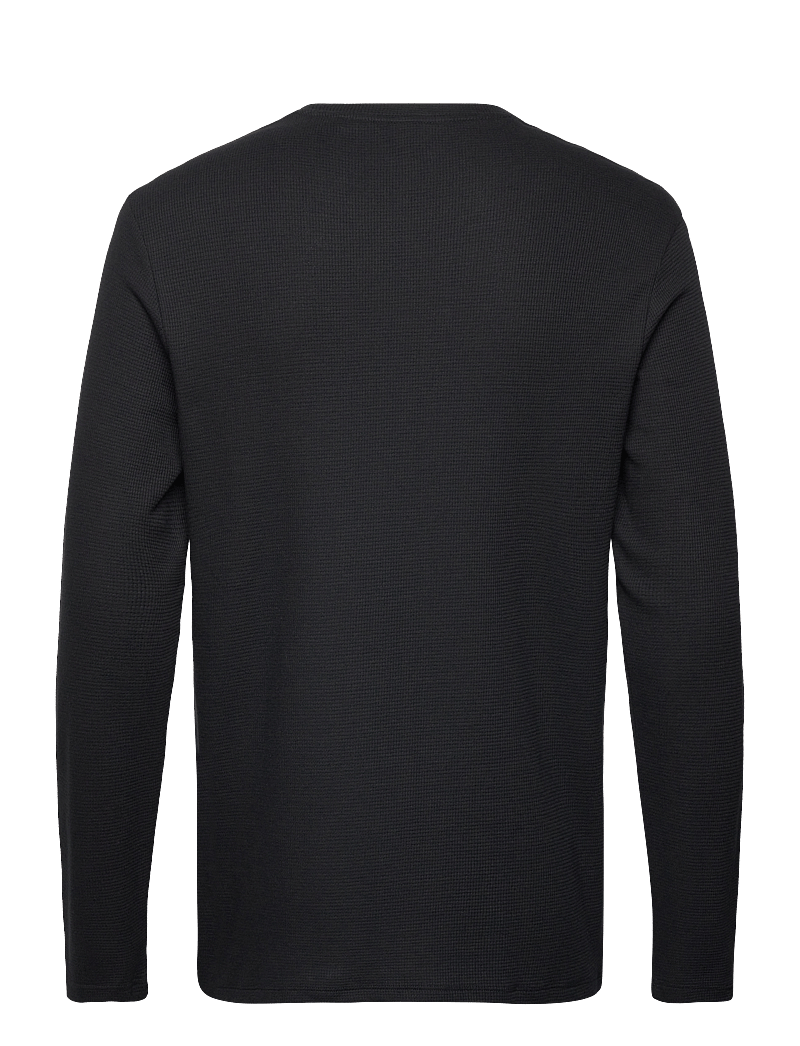 BOSS - Waffle LS-Shirt - pyjamaoberteil - black - 1