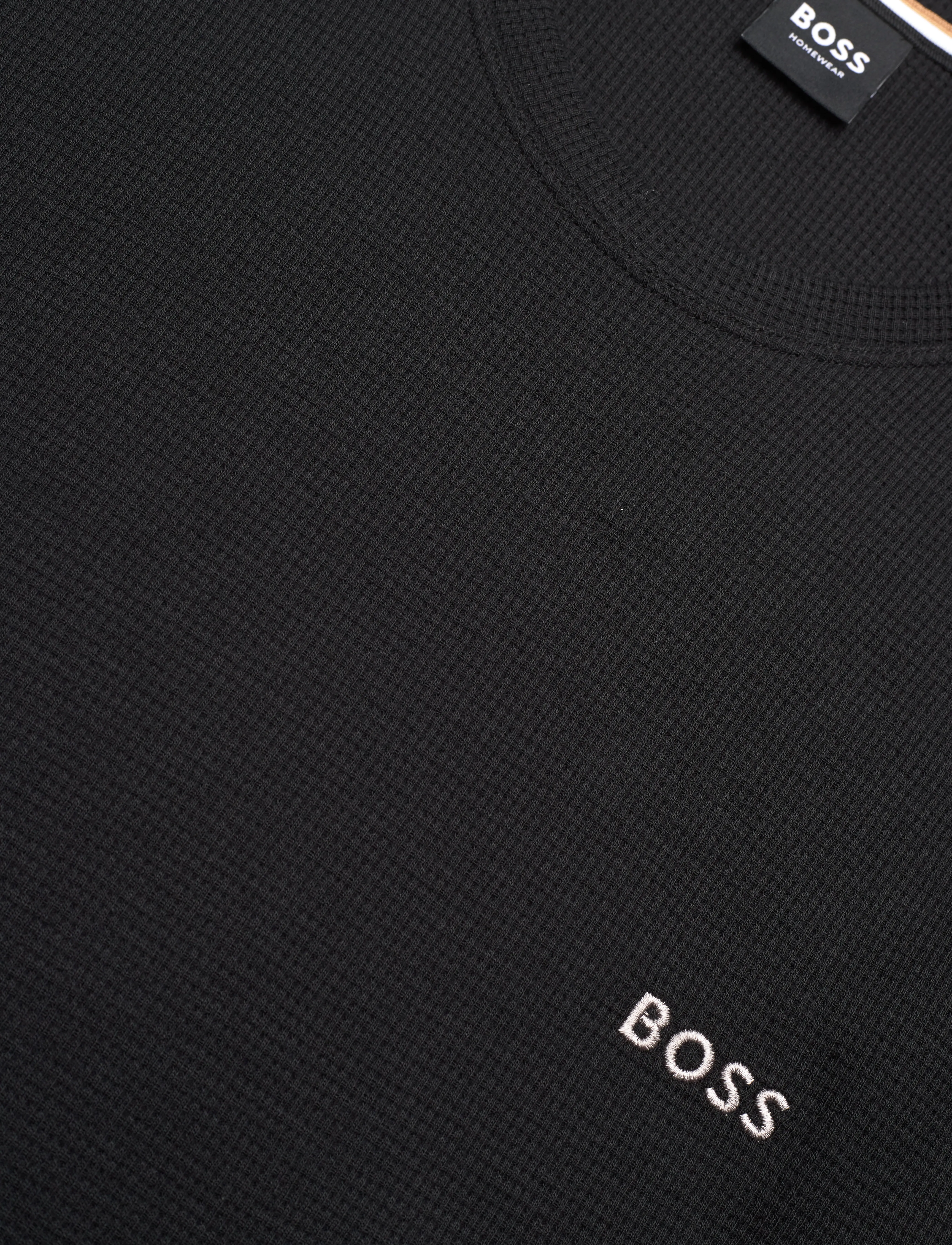 BOSS - Waffle LS-Shirt - pyjamaoberteil - black - 2