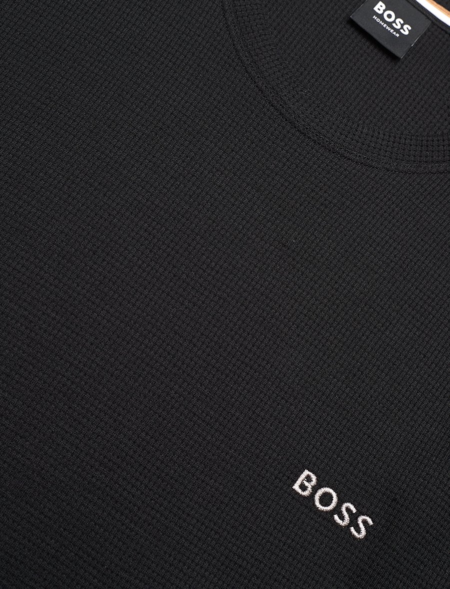 BOSS - Waffle LS-Shirt - pyjamaoberteil - black - 2