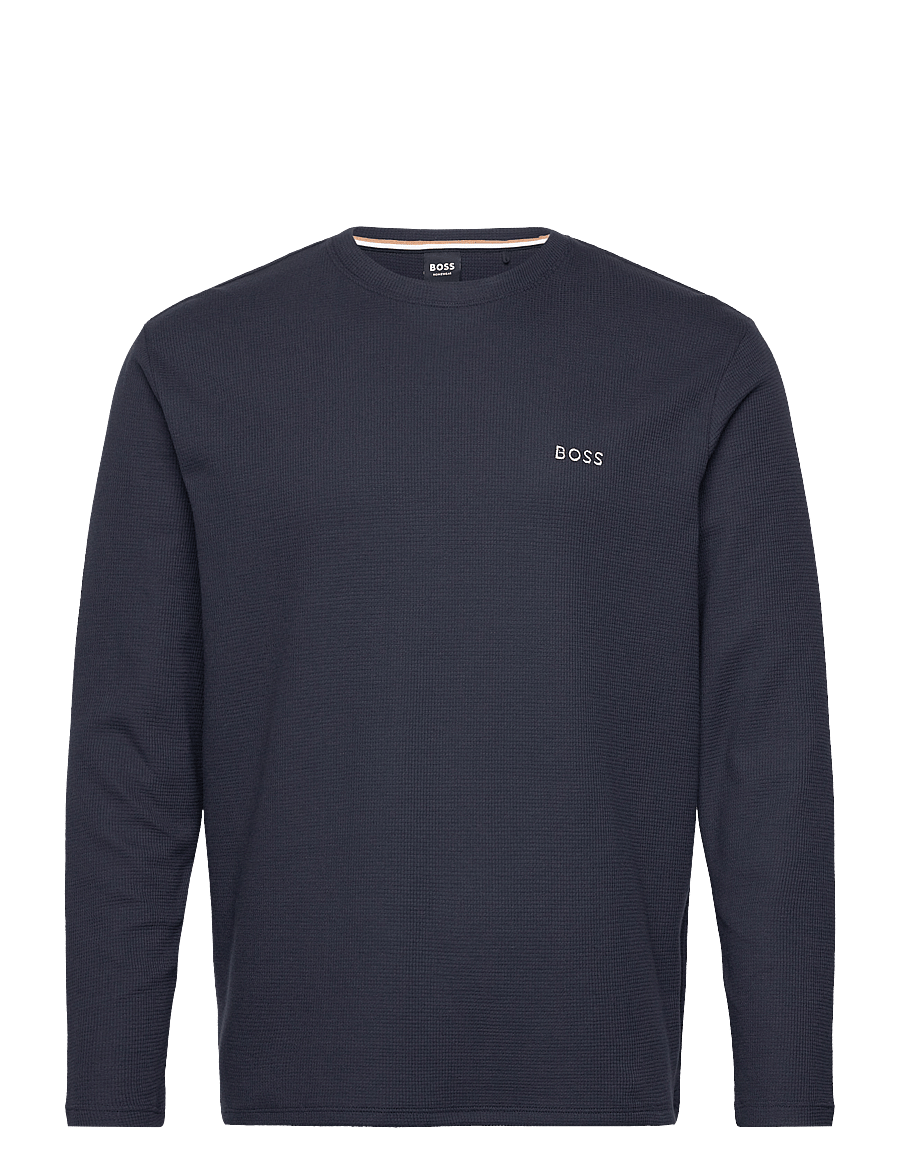 BOSS - Waffle LS-Shirt - pyjamaoberteil - dark blue - 0