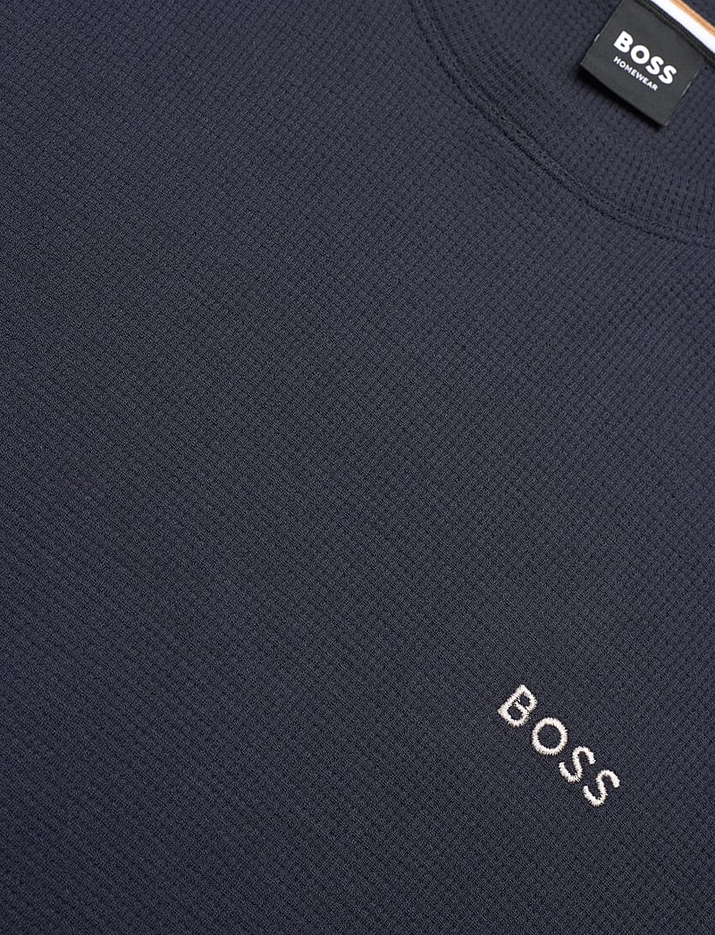 BOSS - Waffle LS-Shirt - pyjamasöverdelar - dark blue - 2