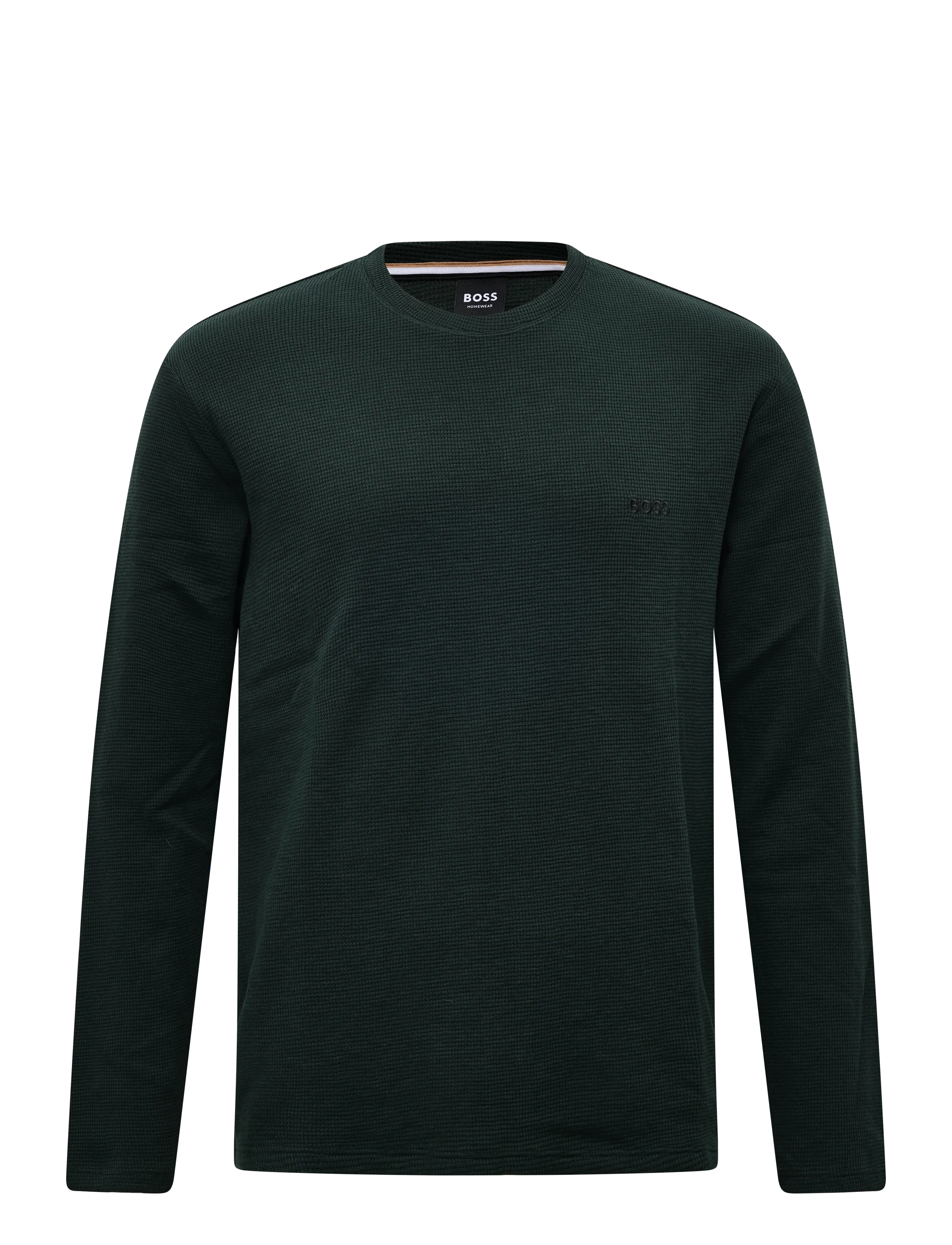 BOSS Waffle LS-Shirt - Shop efter anledning - DARK GREEN / green