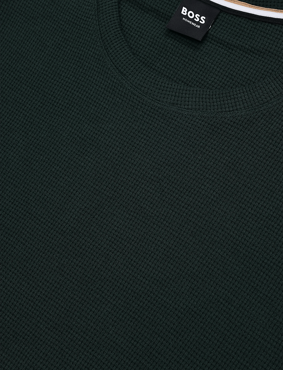 BOSS - Waffle LS-Shirt - nattrøjer - dark green - 2