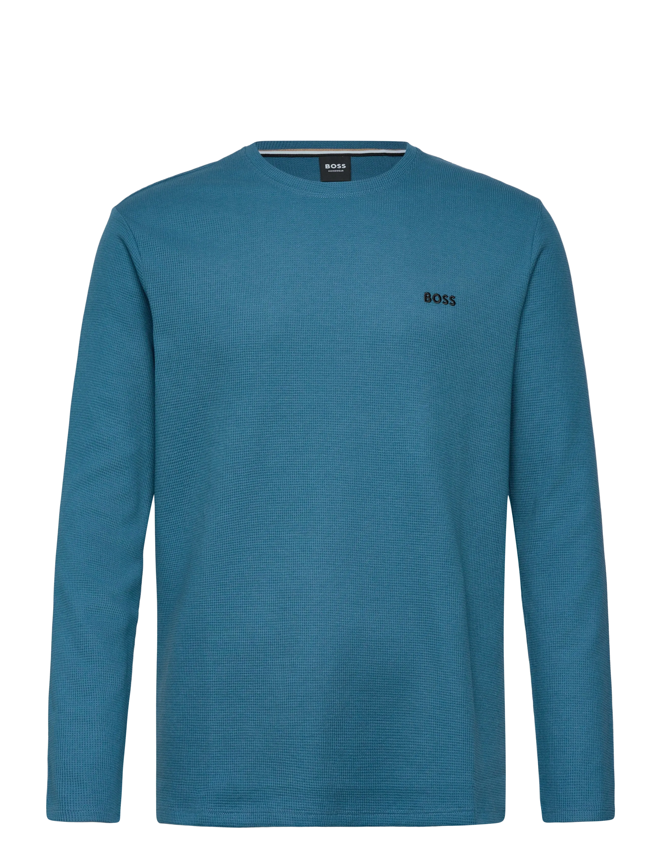 BOSS Waffle LS-Shirt - Pyjamapaidat - OPEN BLUE / blue