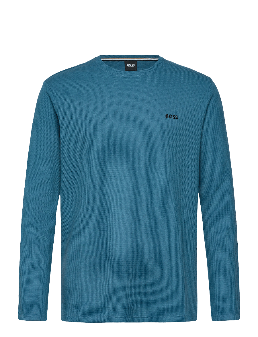 BOSS - Waffle LS-Shirt - pyjama tops - open blue - 0